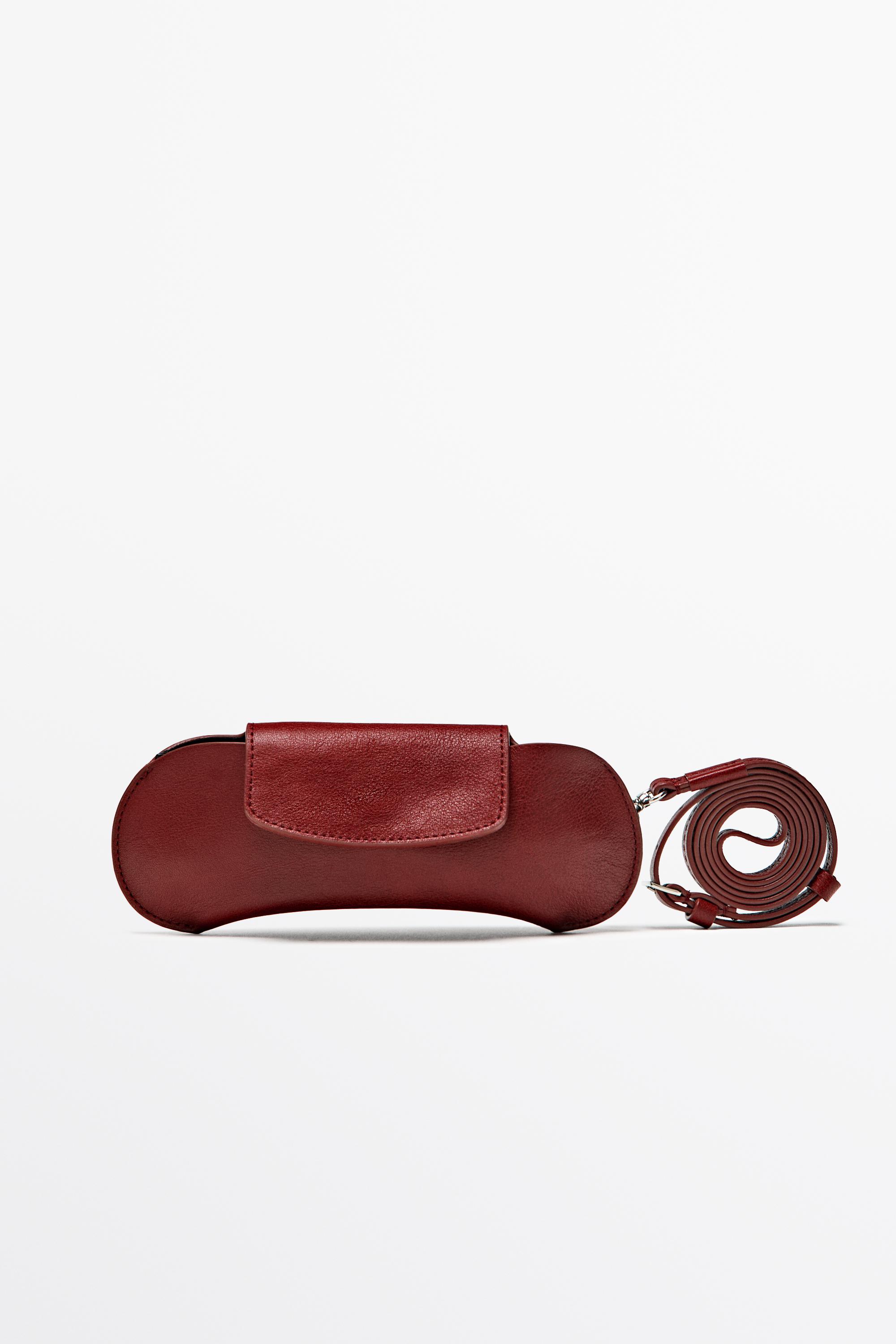 Funda de gafas piel napa textura