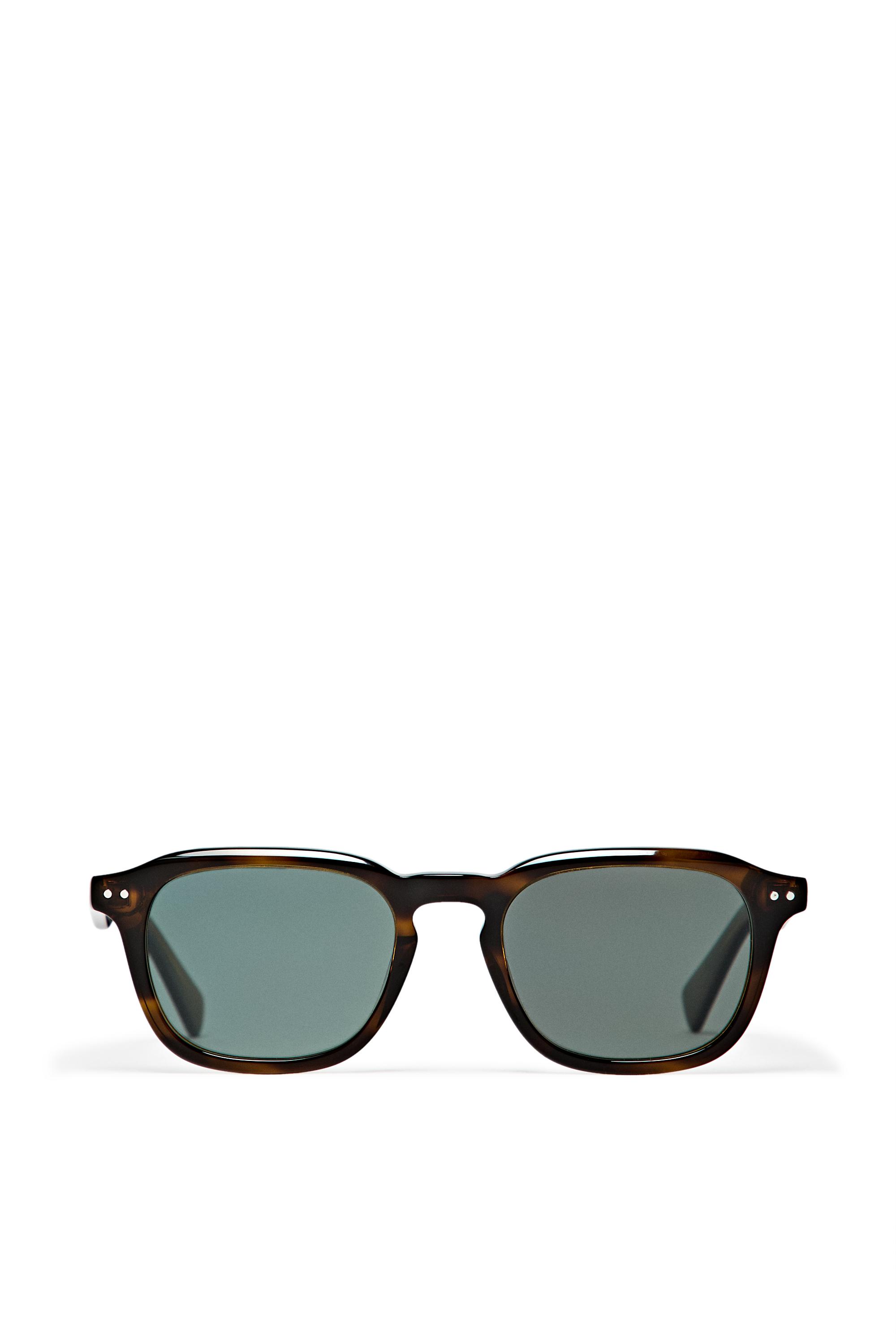 Square sunglasses — BROWN