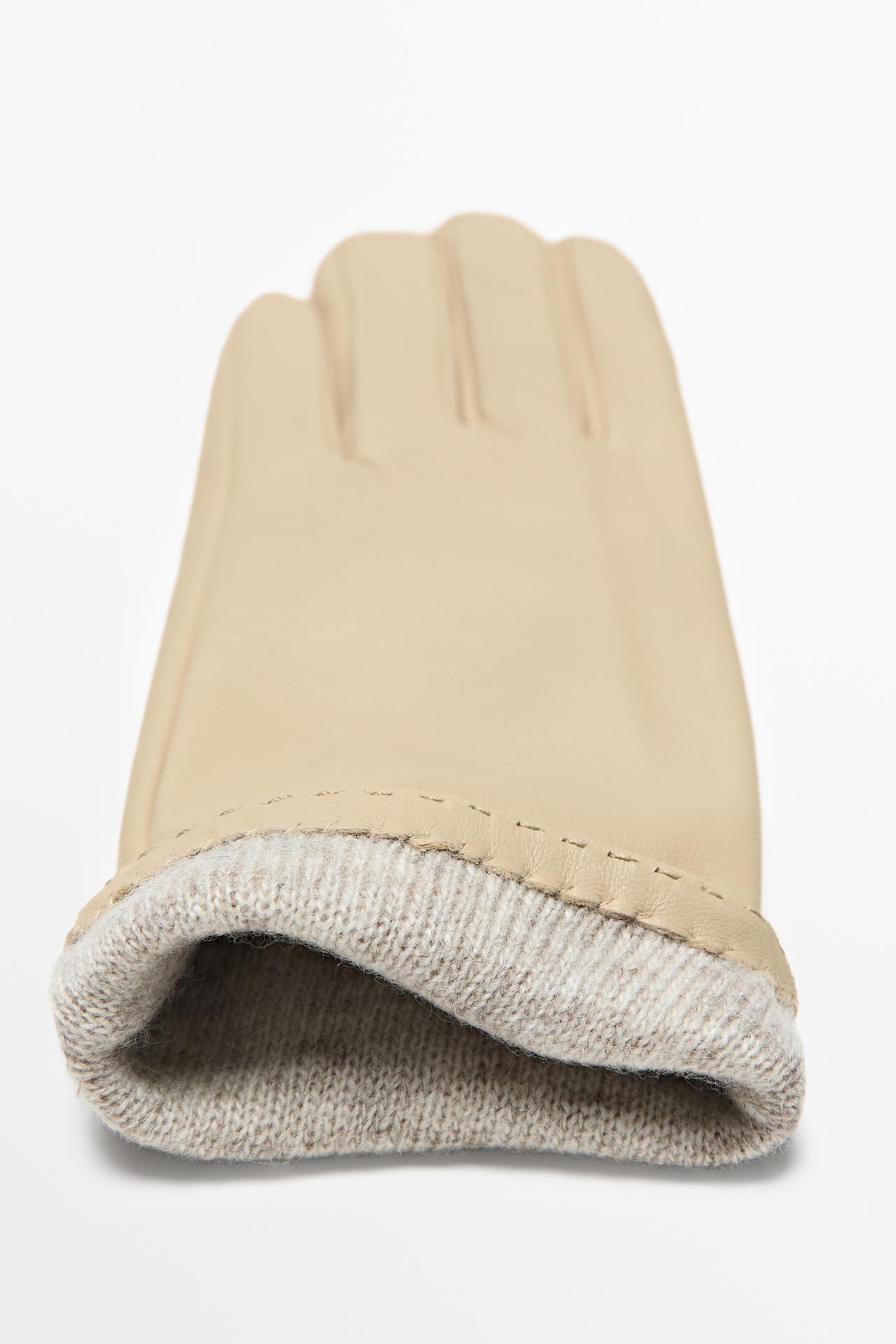 Nappa leather gloves — Vanilla