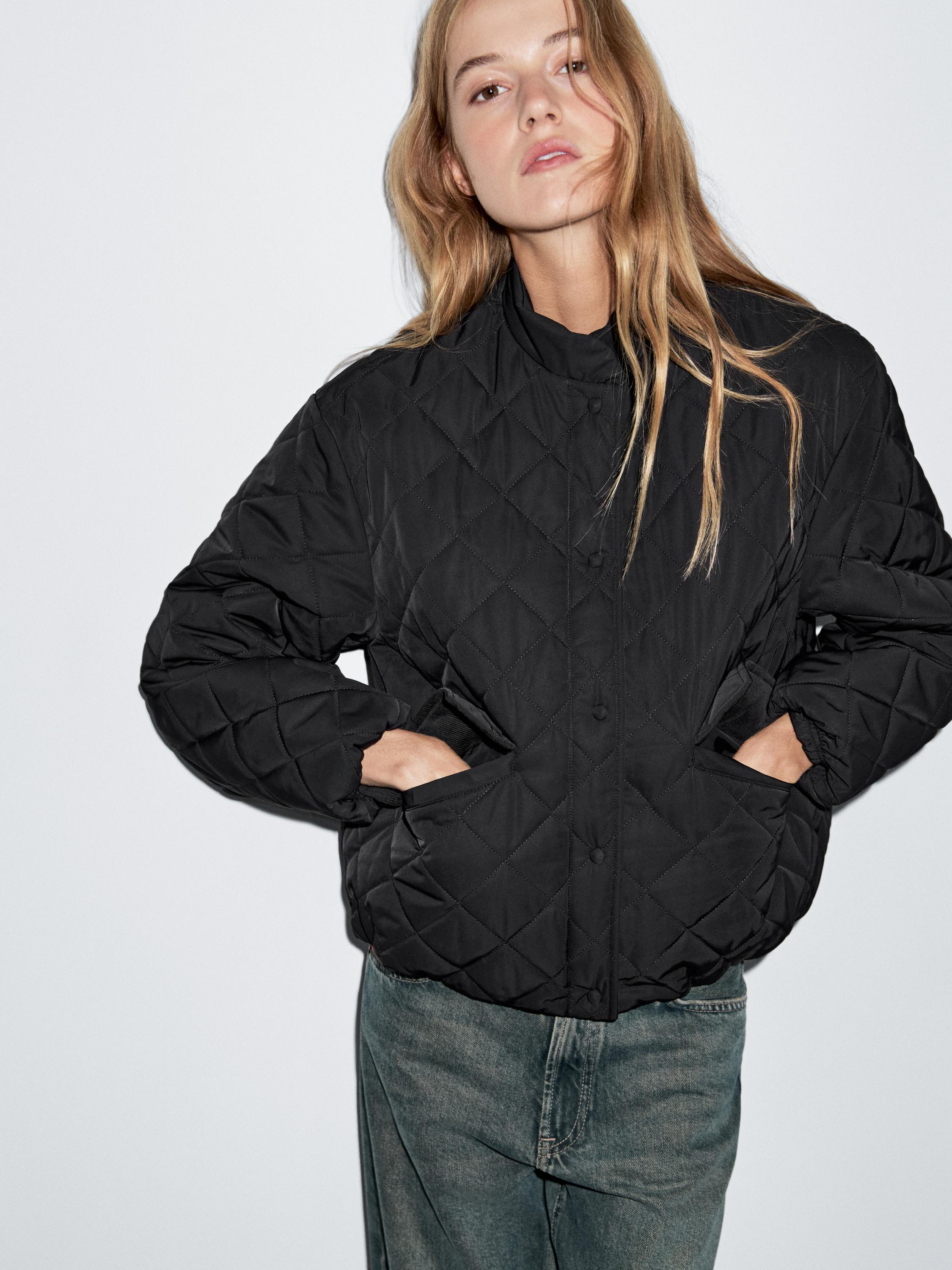 Veste courte bomber matelassée