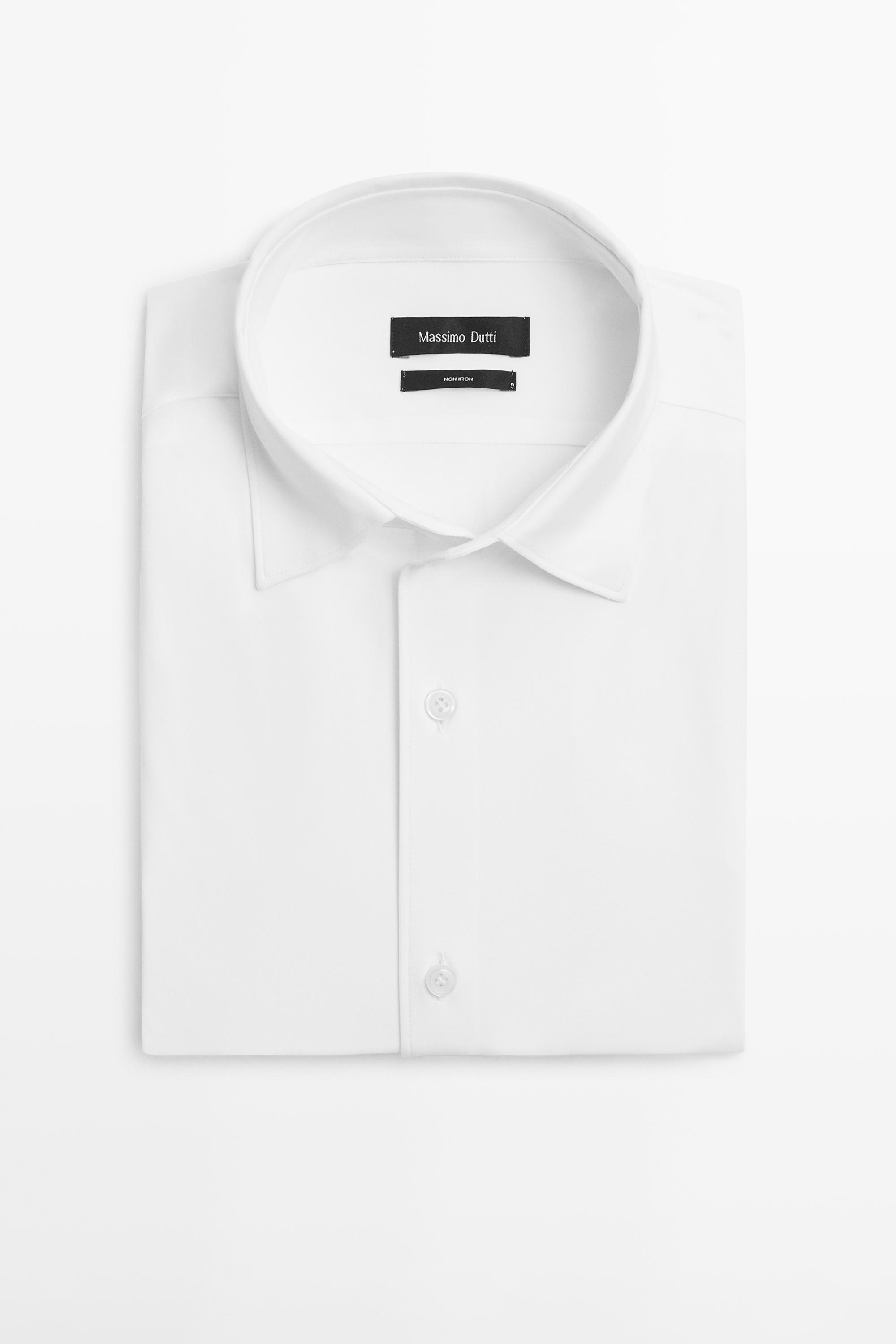 Slim fit stretch shirt — WHITE