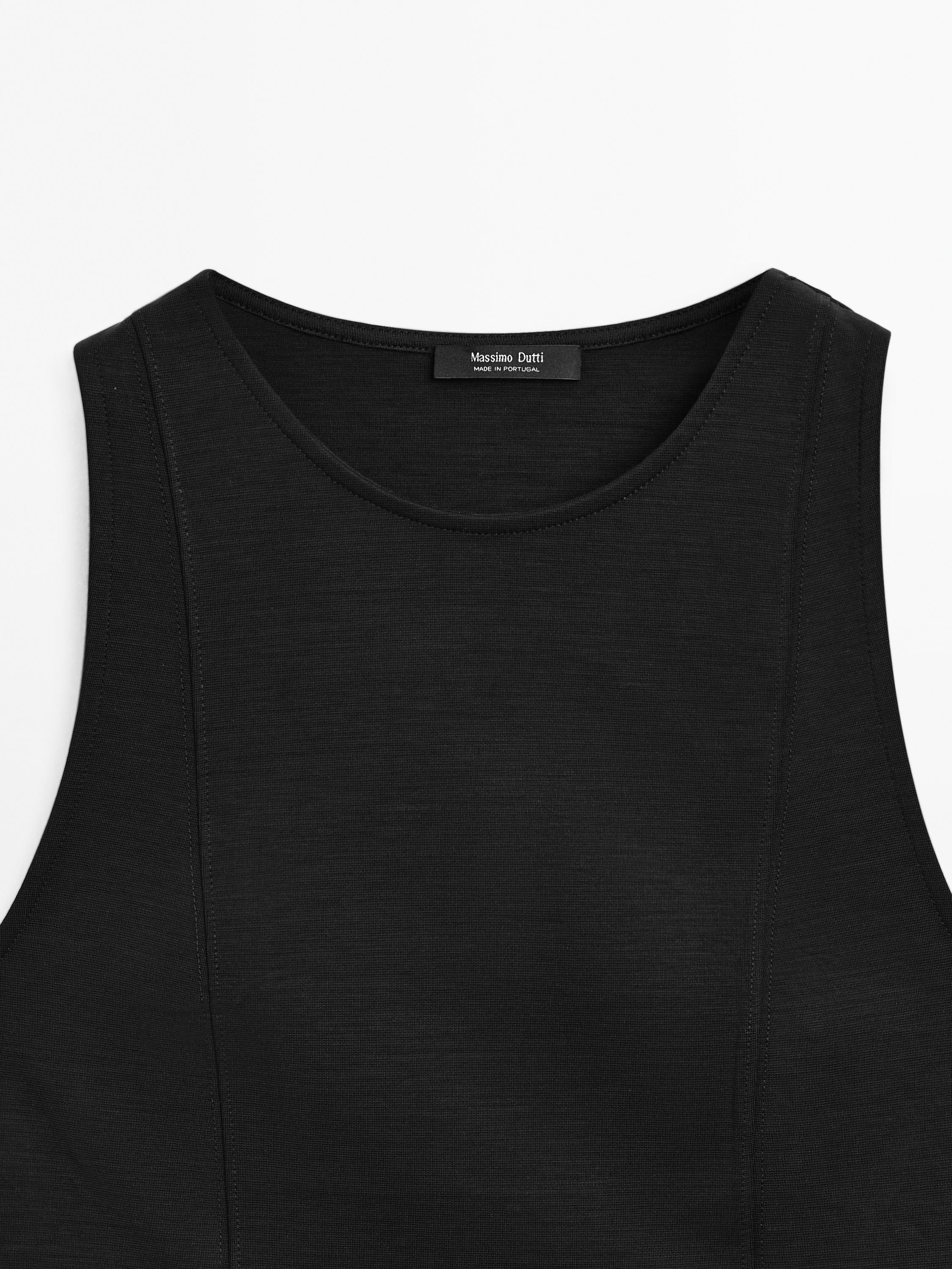 Peplum halter top
