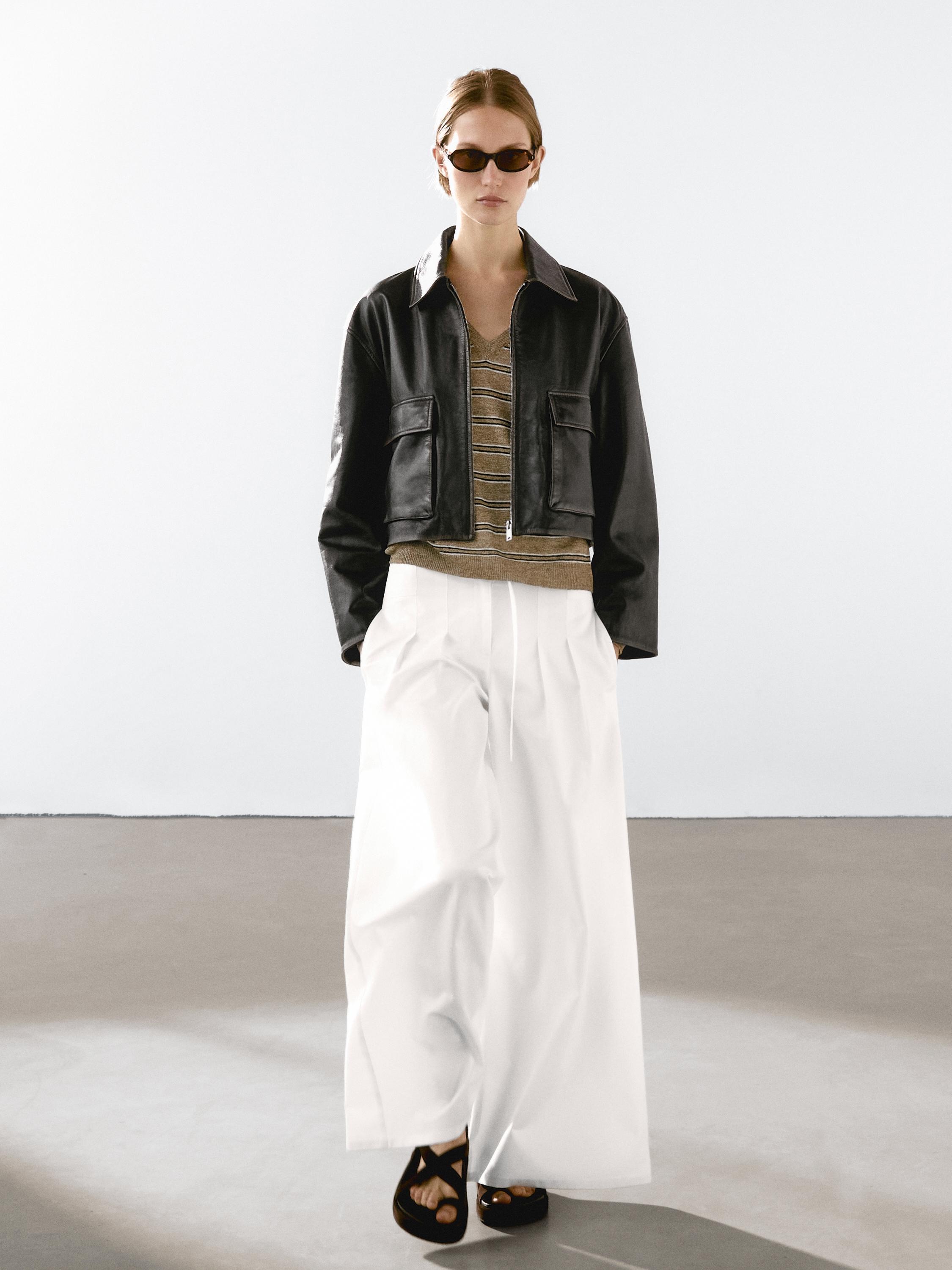 Massimo Dutti Chaquetas Y Cazadoras De Piel Mujer Cazadora