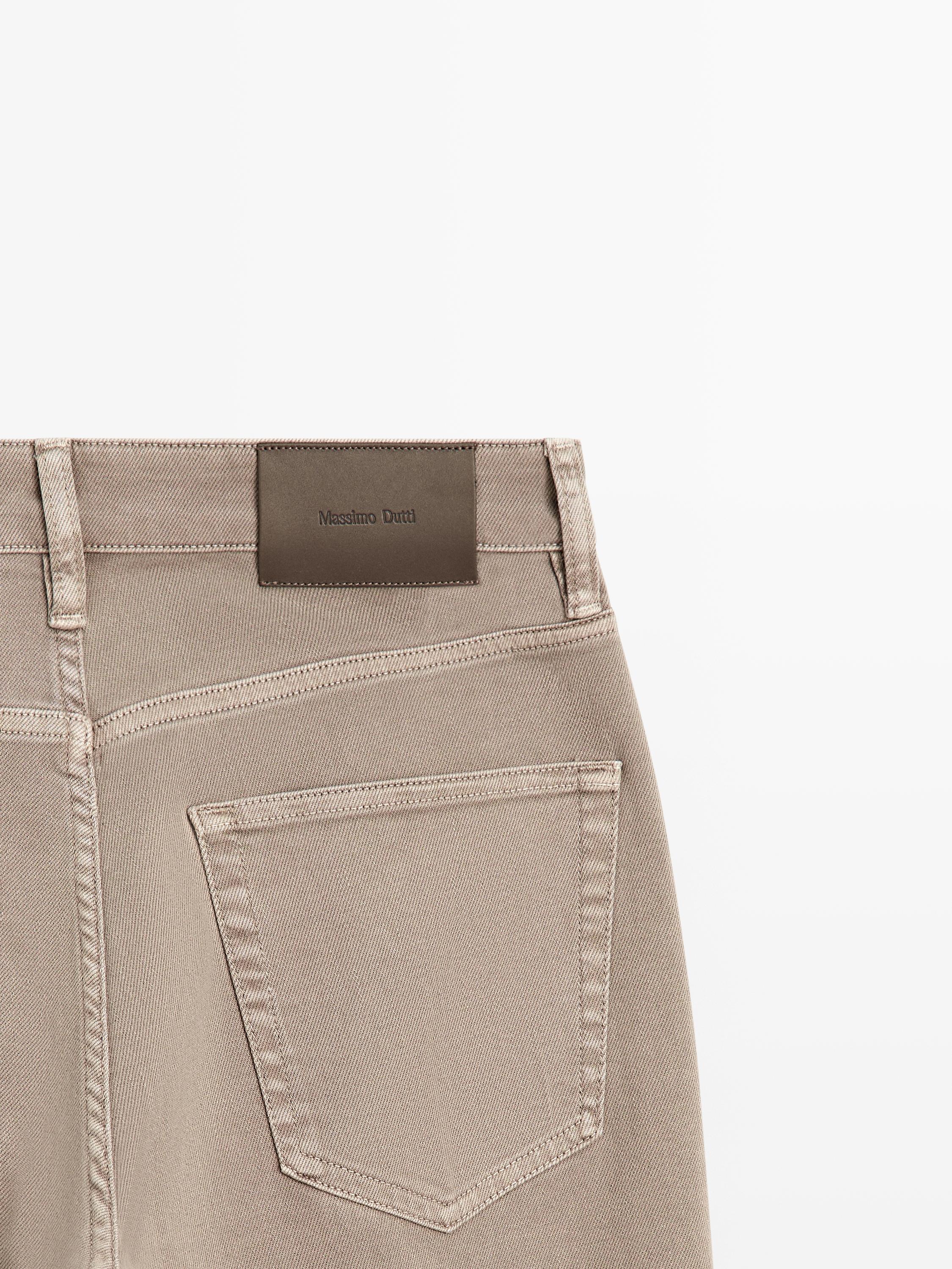 Tapered fit jeans — MINK