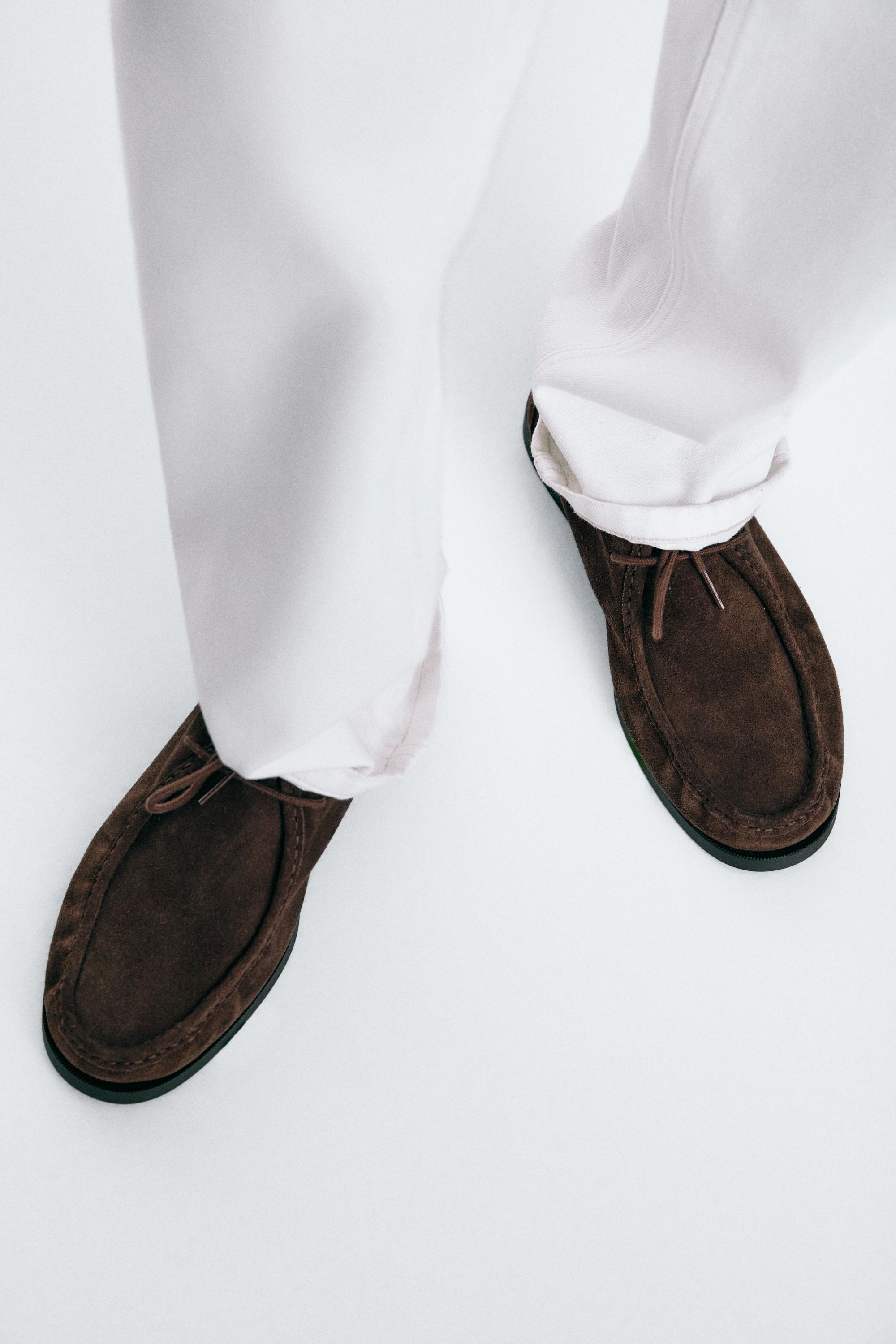Soft leather boot-style shoes — OCHRE