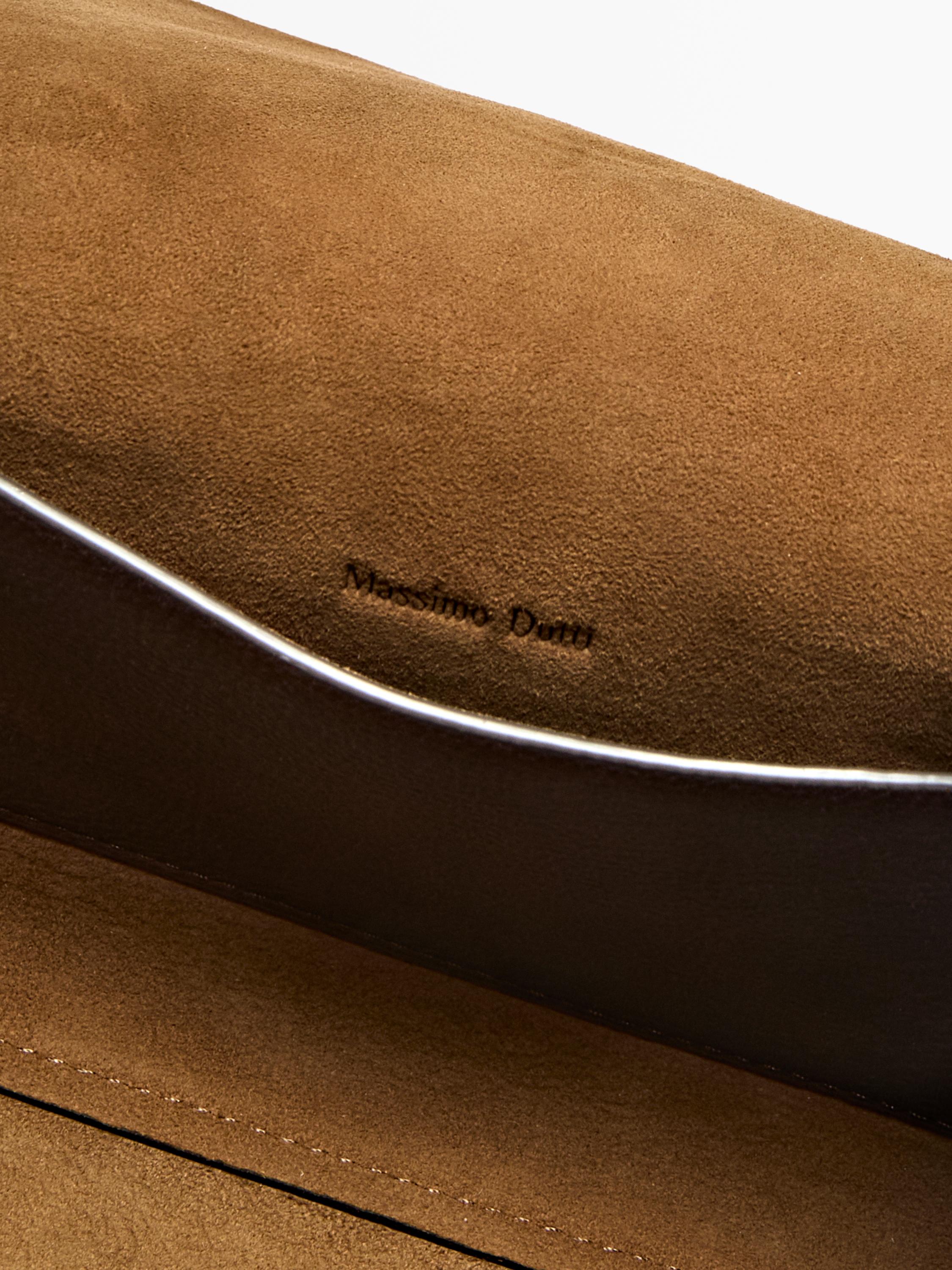 Nappa leather travel toiletry bag — BROWN