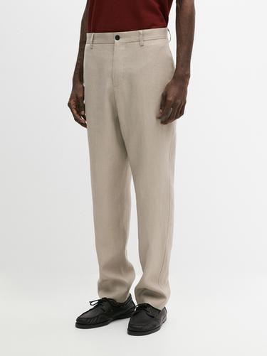 Linen suit pants — BEIGE 3