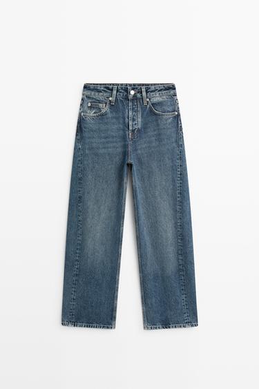 Mid-waist balloon fit jeans — MEDIUM BLUE 2