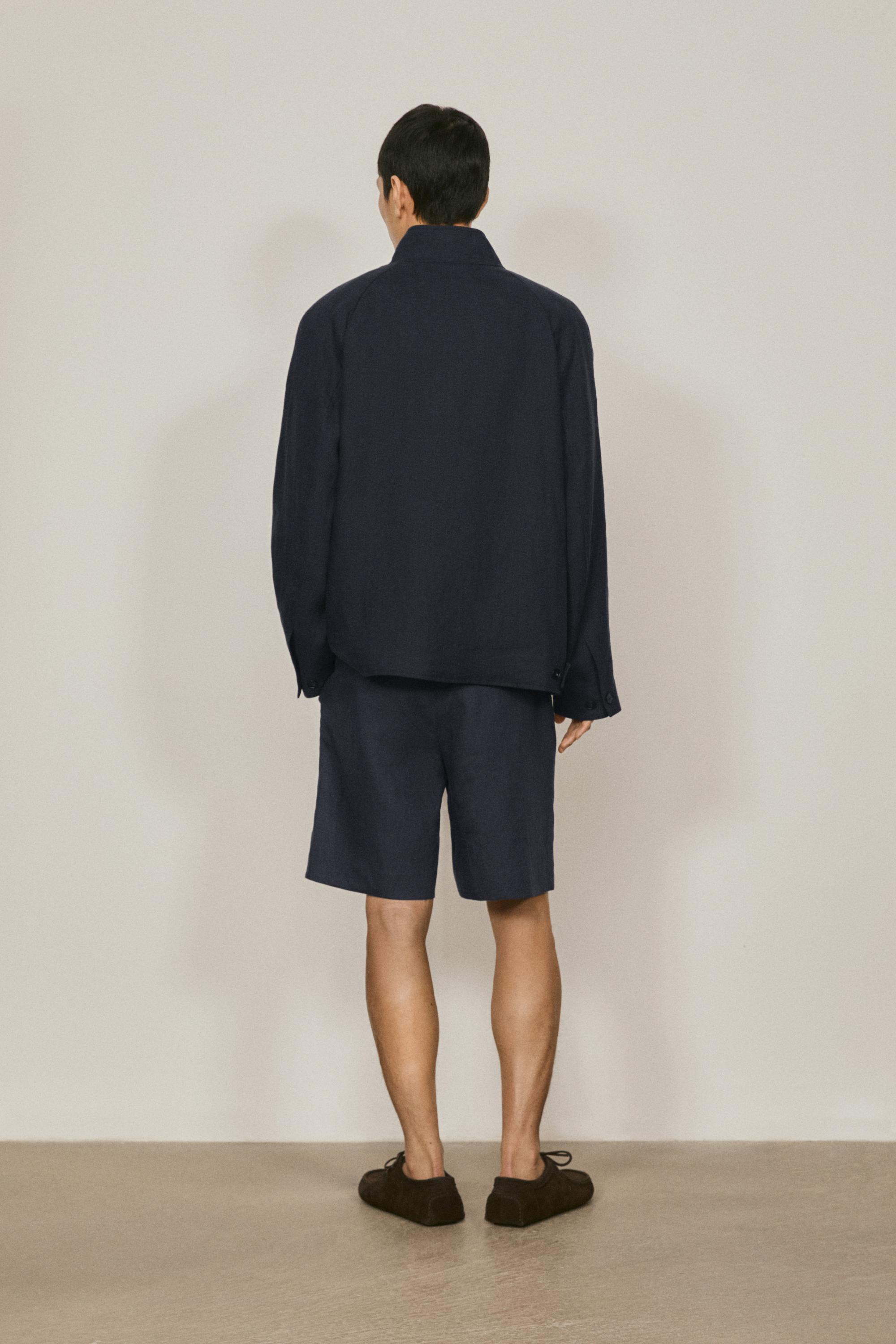 Total look linen overshirt - LIMITED EDITION — NAVY BLUE