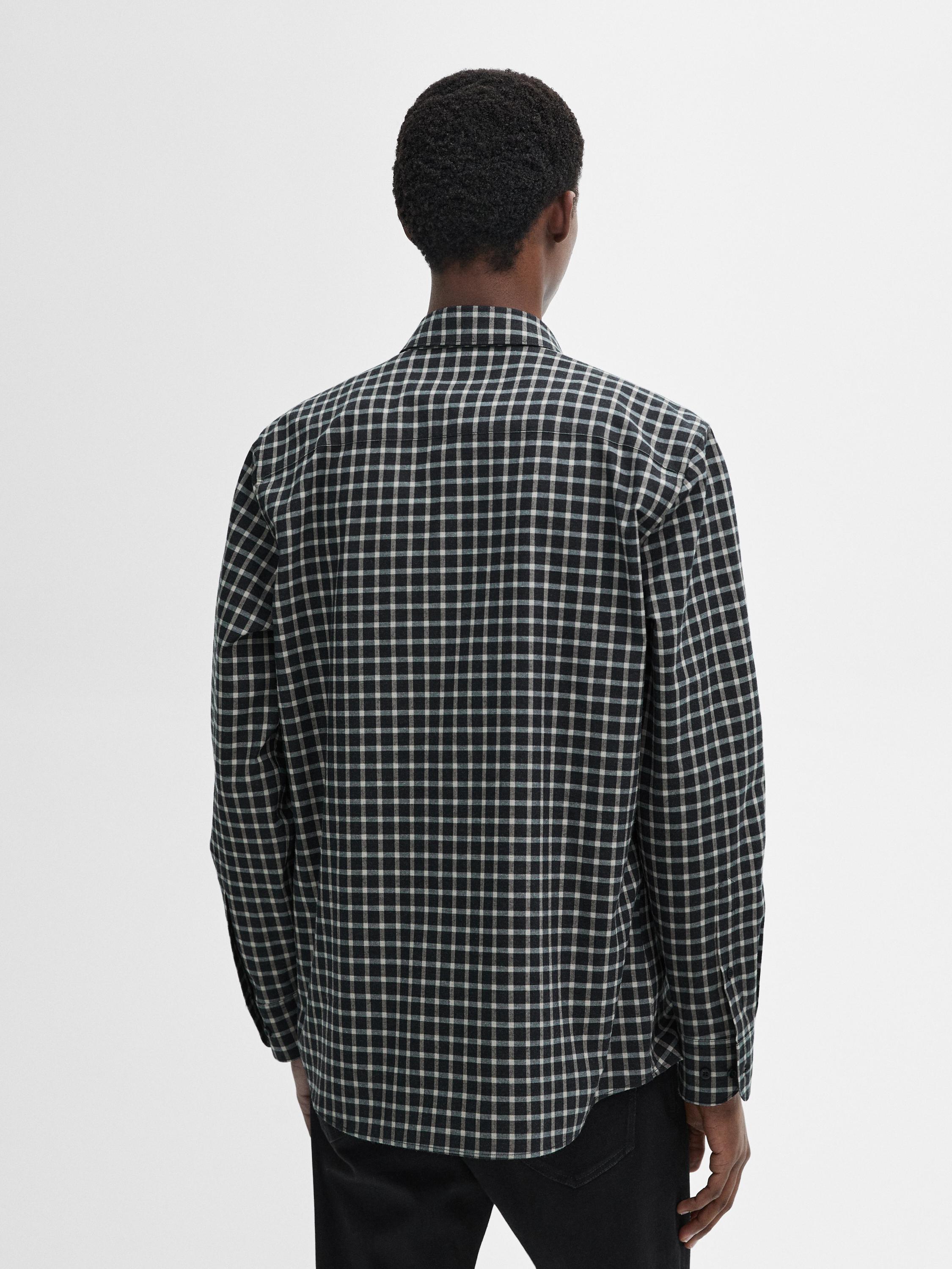 100% cotton regular fit check shirt