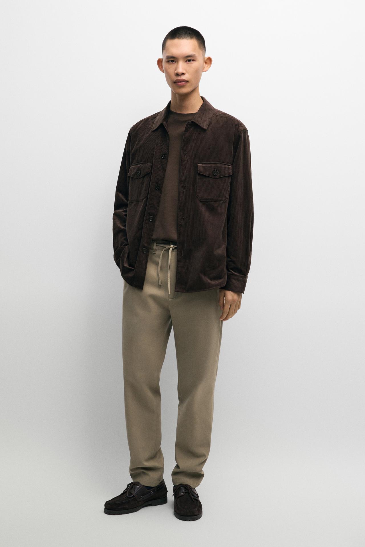 Jogger fit pants — BROWN