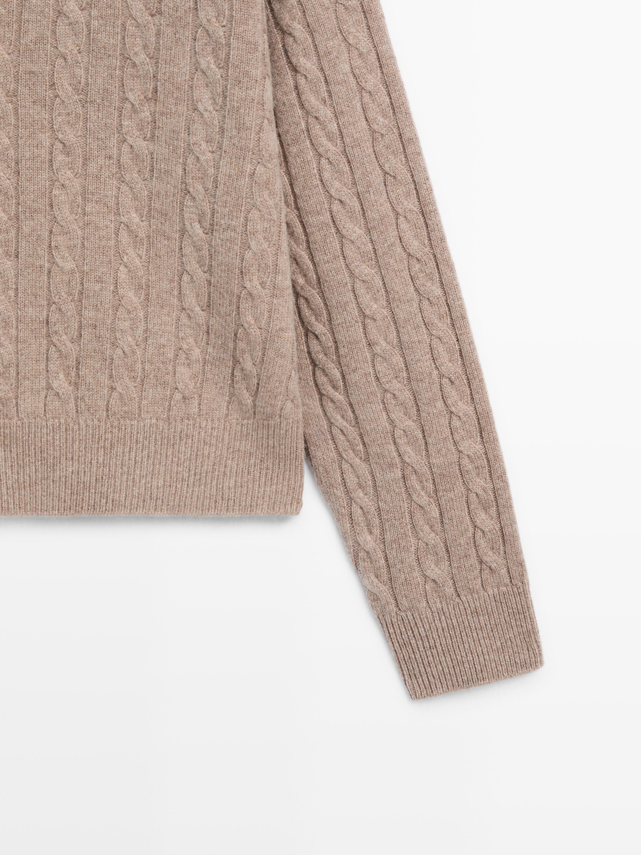 Pullover aus Wollmischgewebe mit Polokragen