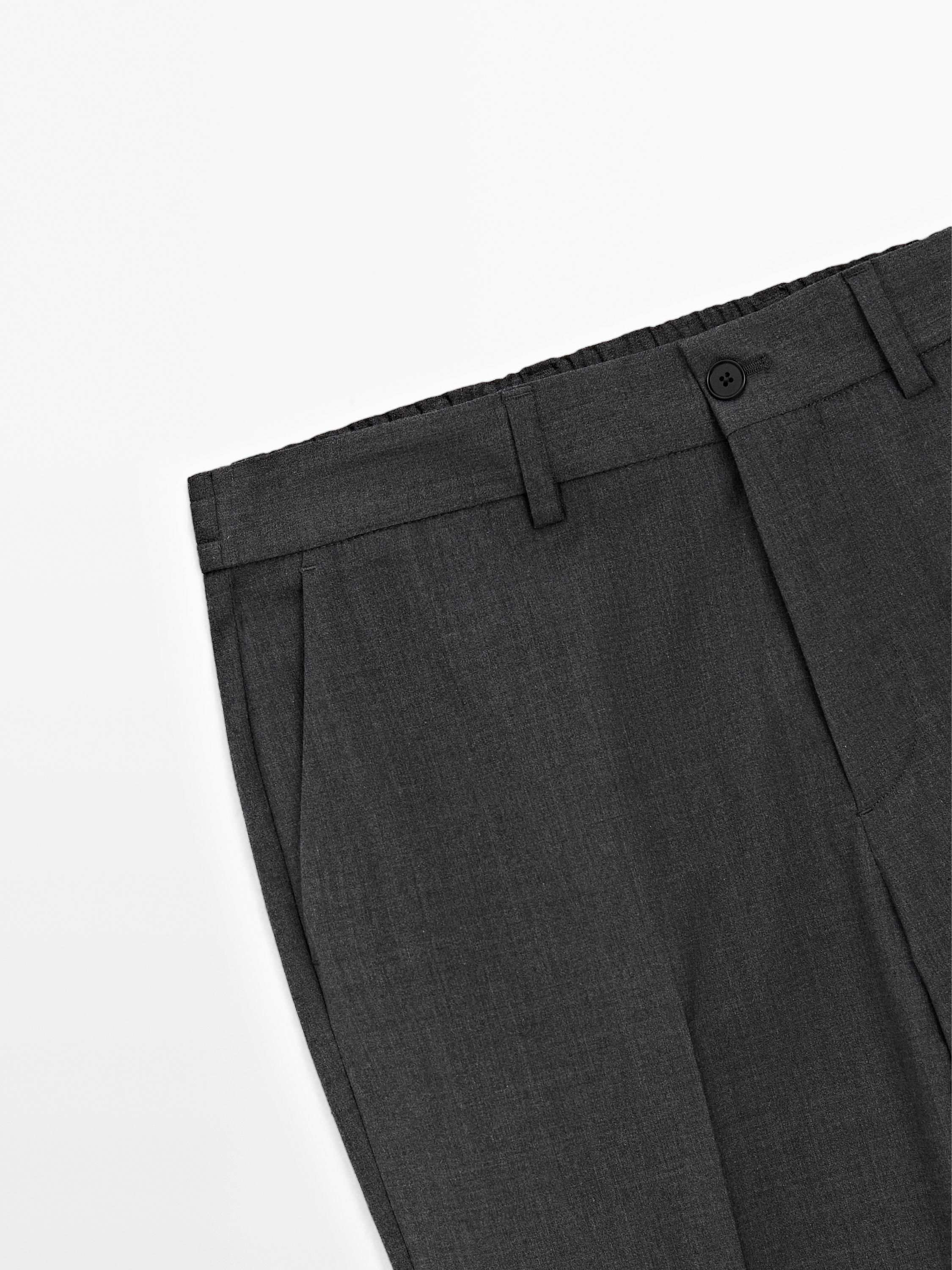 Total look wool blend trousers
