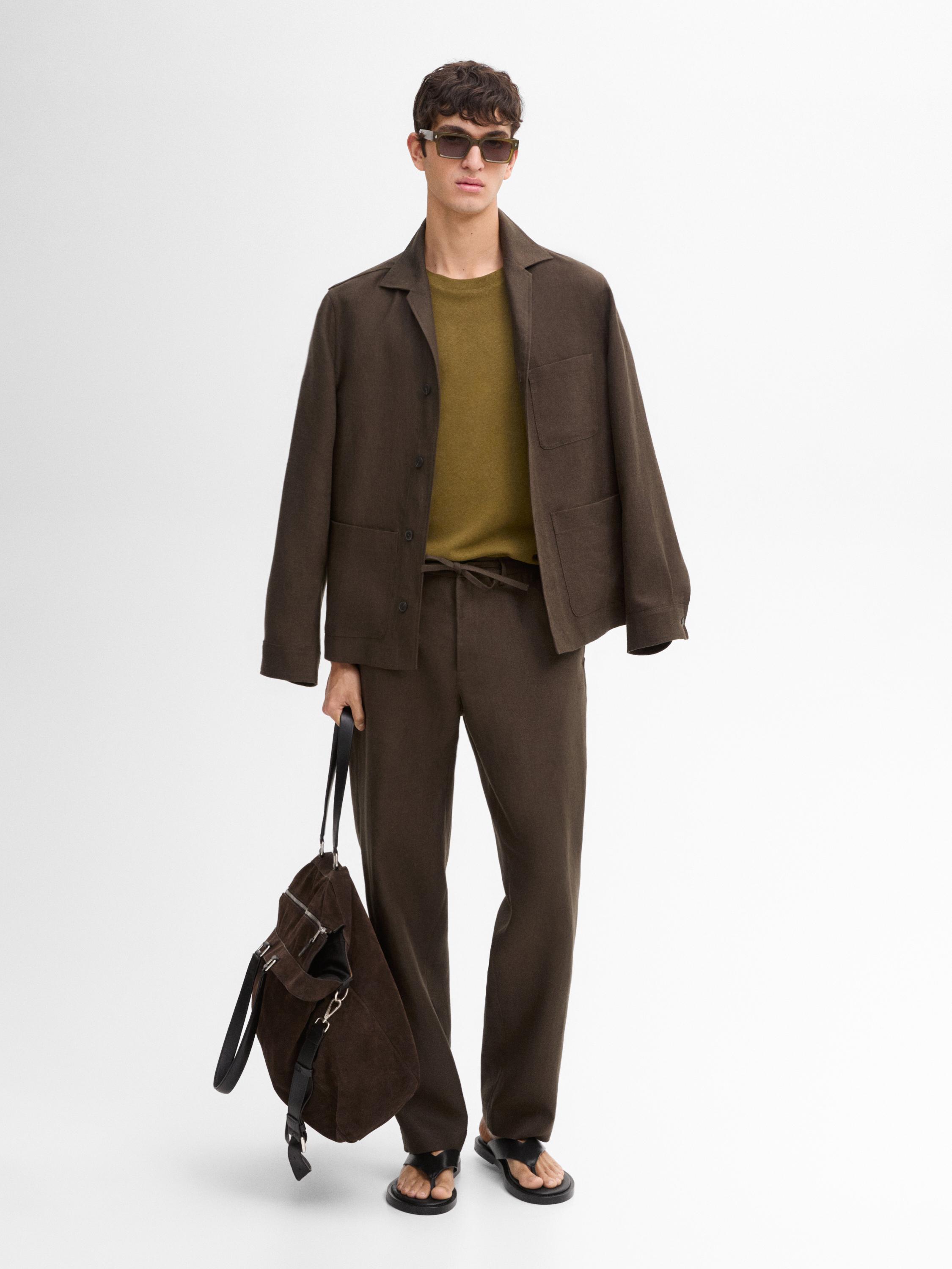 Pantalón conjunto 100% lino