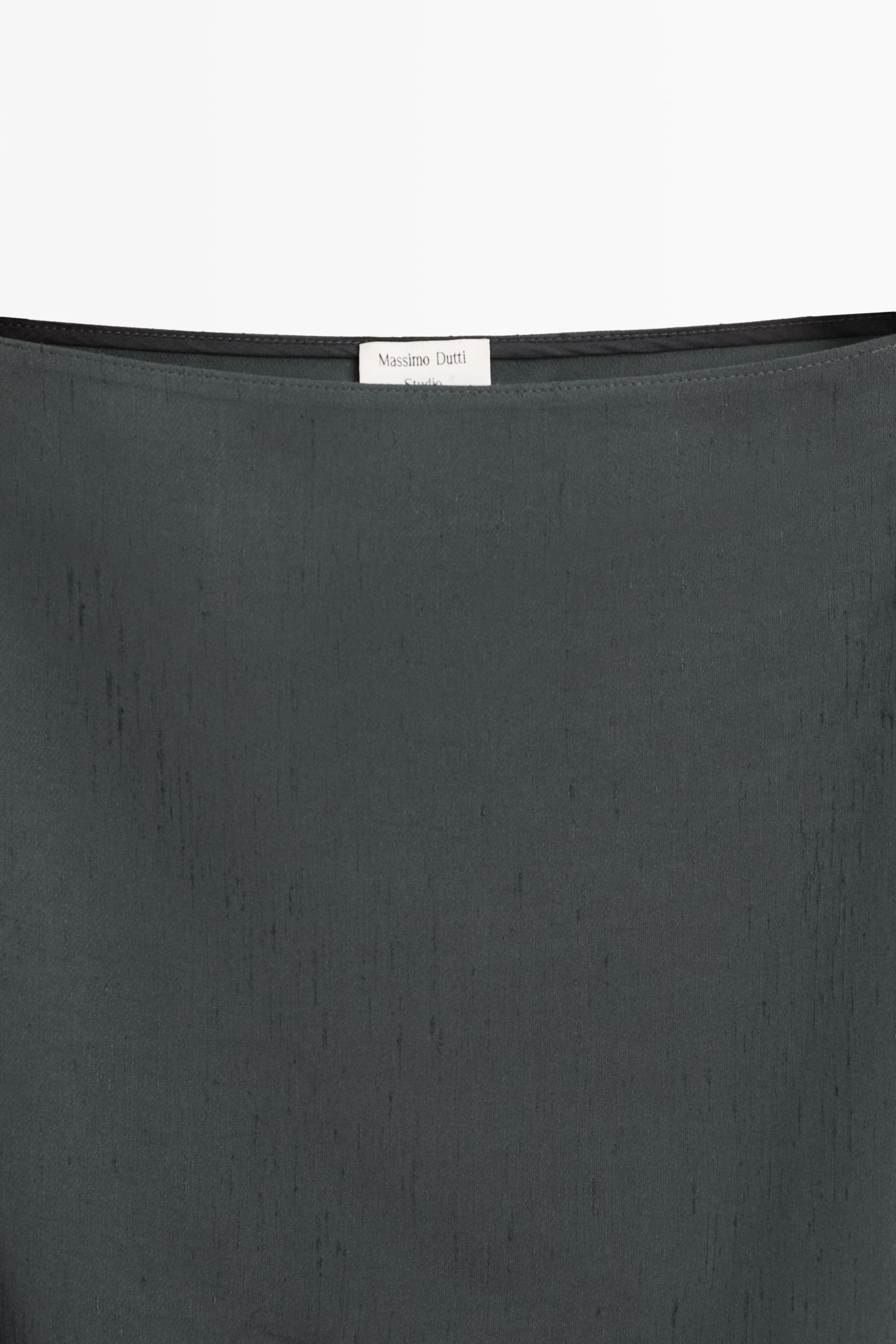 Flowing asymmetric total look cape - STUDIO — PETROLEUM