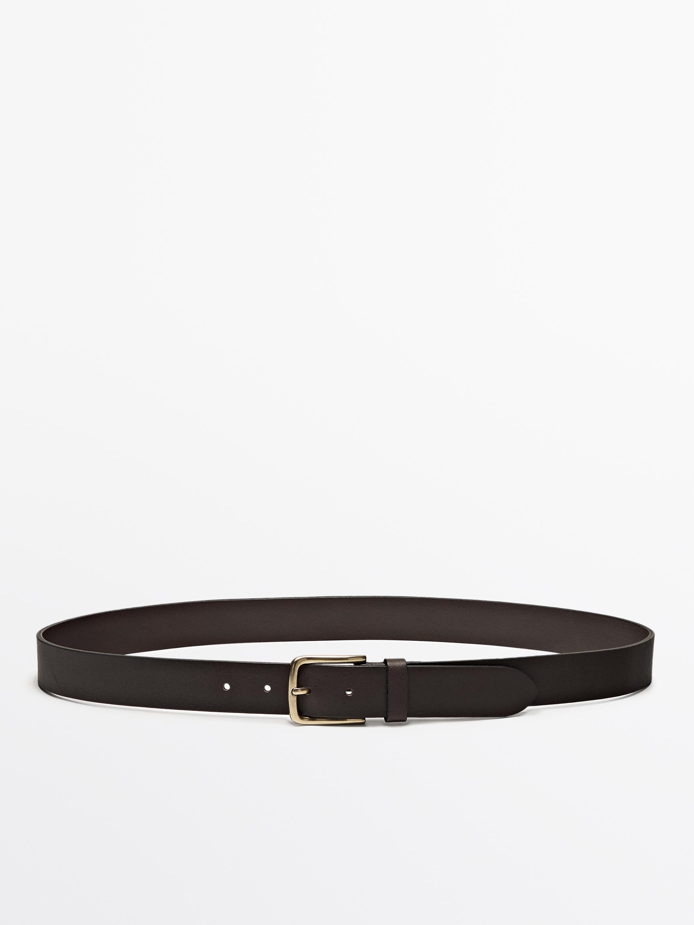 Soft nappa leather belt