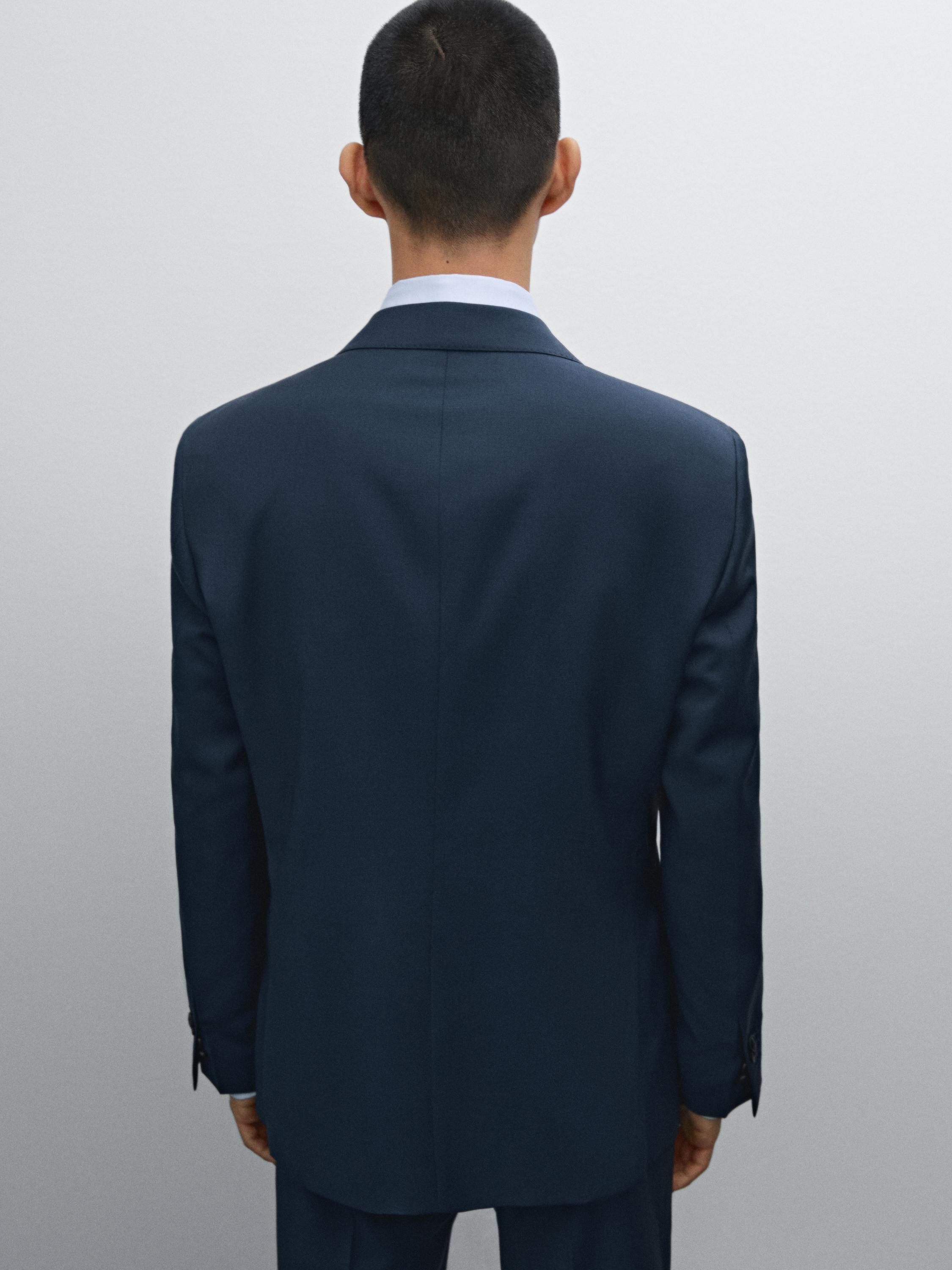 100% wool suit blazer