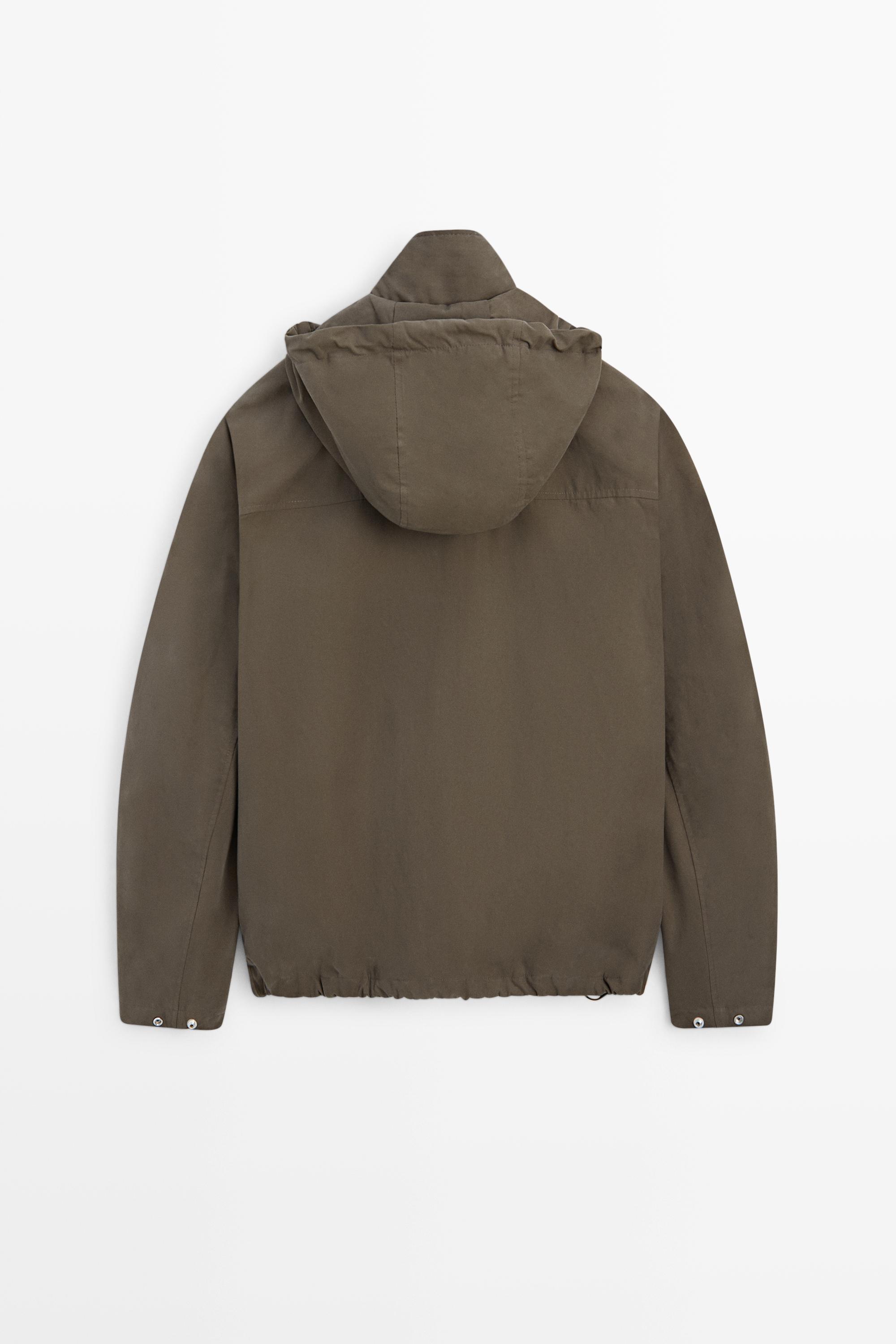 Massimo Dutti Kapüşonlu kısa şişme parka görsel 6