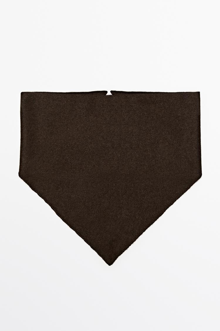 100% Cashmere Bandana — BROWN