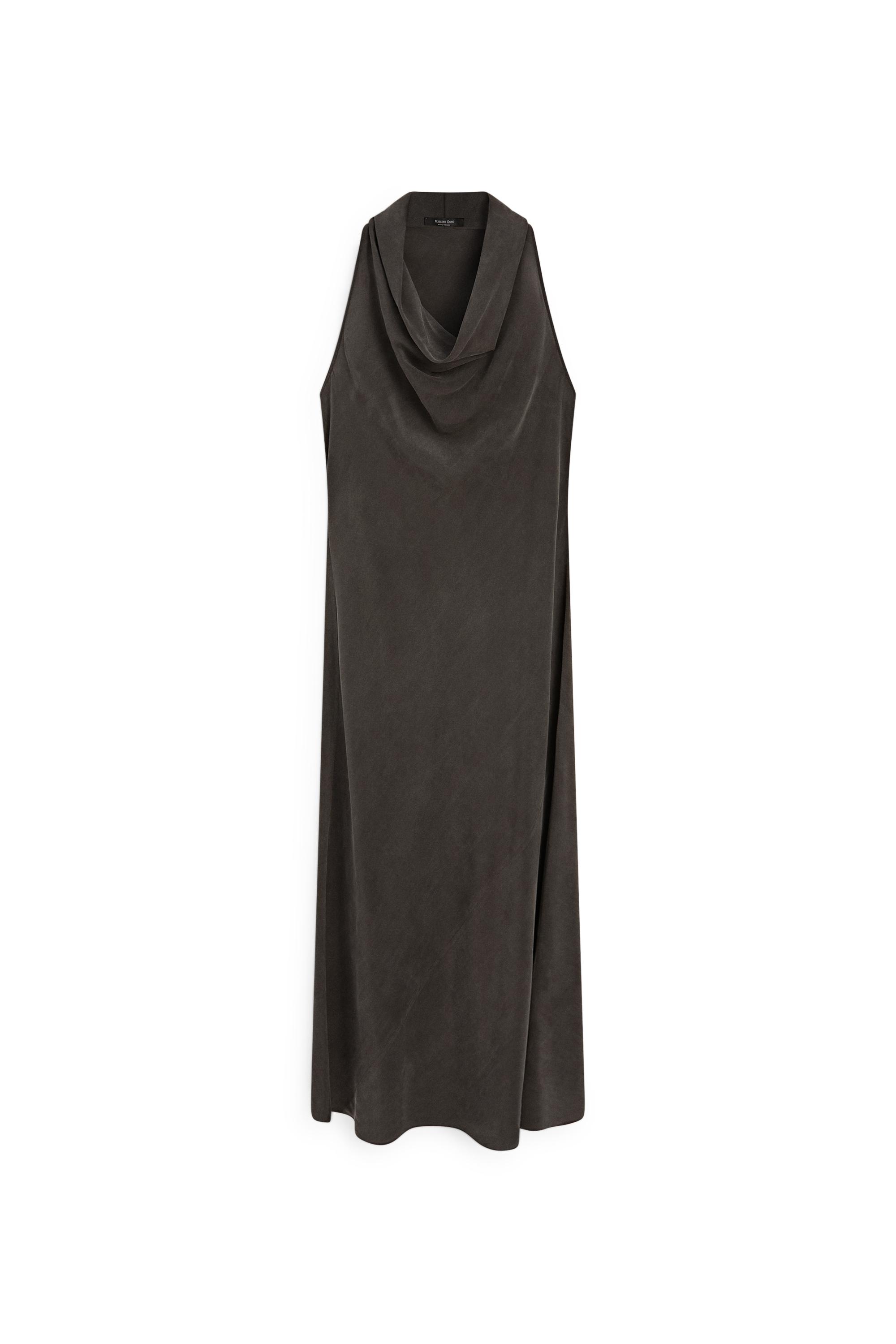 grey cowl neck dress Emmerson Cut-Out Cowl Neck Dress Warm Grey L main image 1