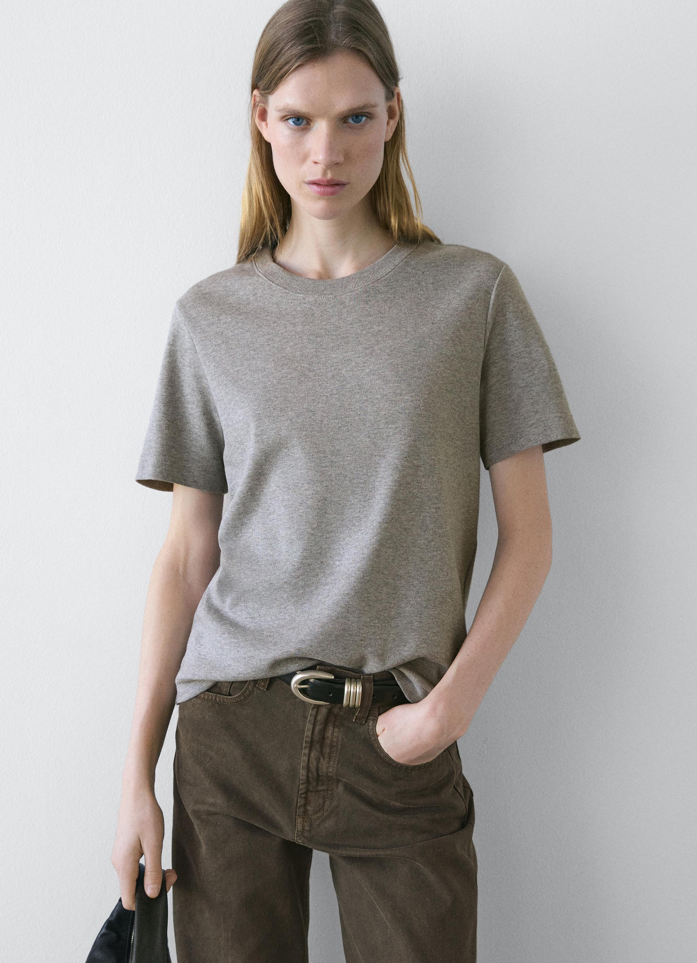 Short sleeve interlock T-shirt — Medium Grey