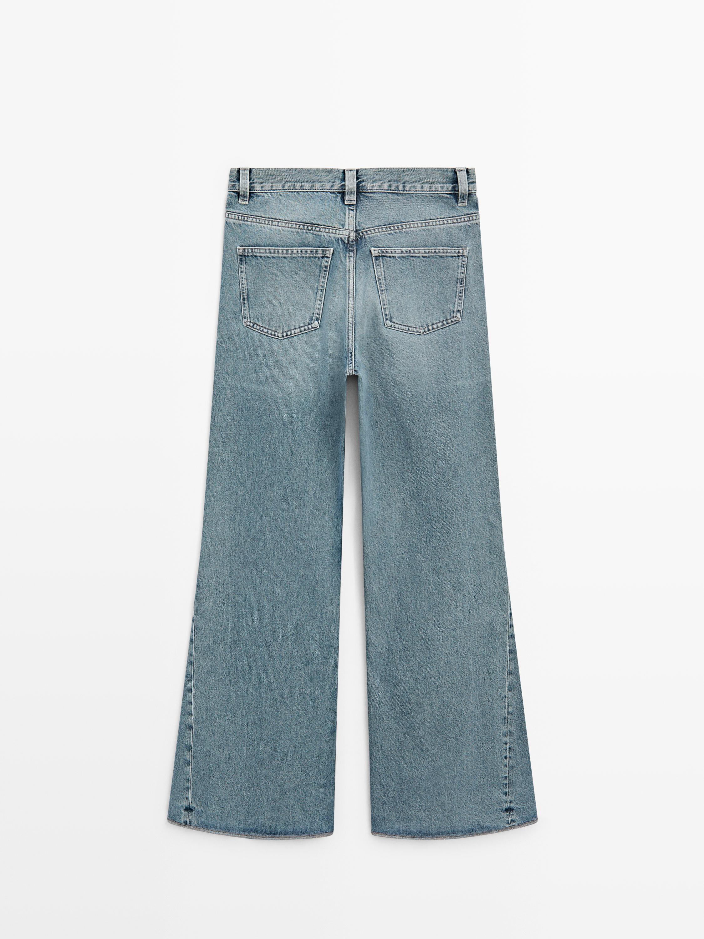 High-waist flare fit jeans — Light Blue