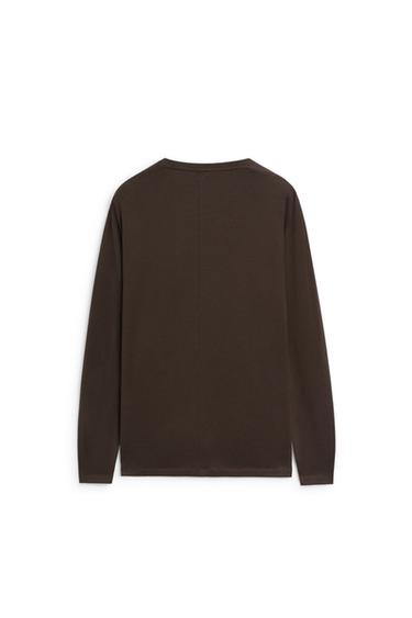 100% cotton long sleeve T-shirt - LIMITED EDITION — Chocolate 7