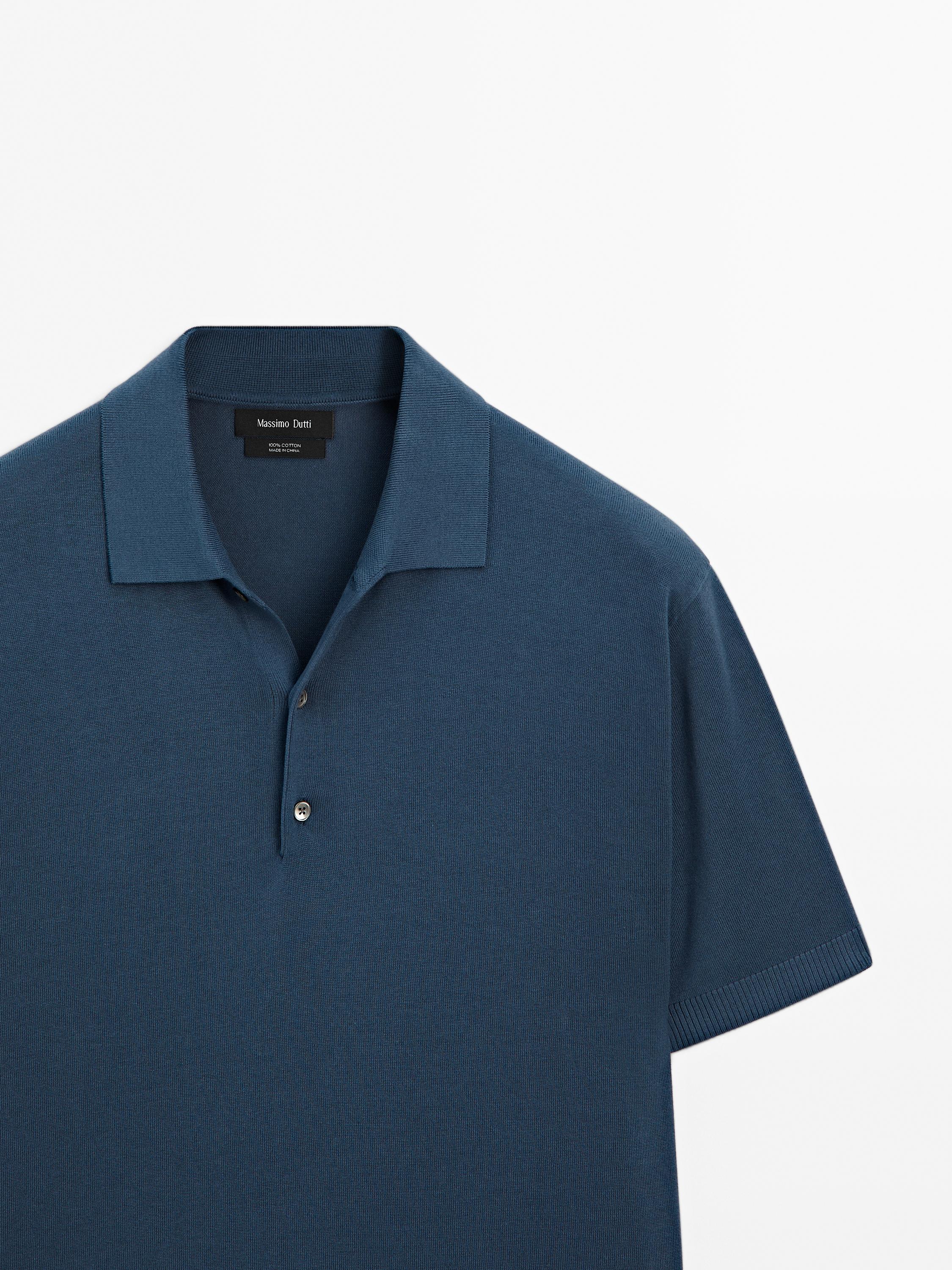 Polo en maille à manches courtes