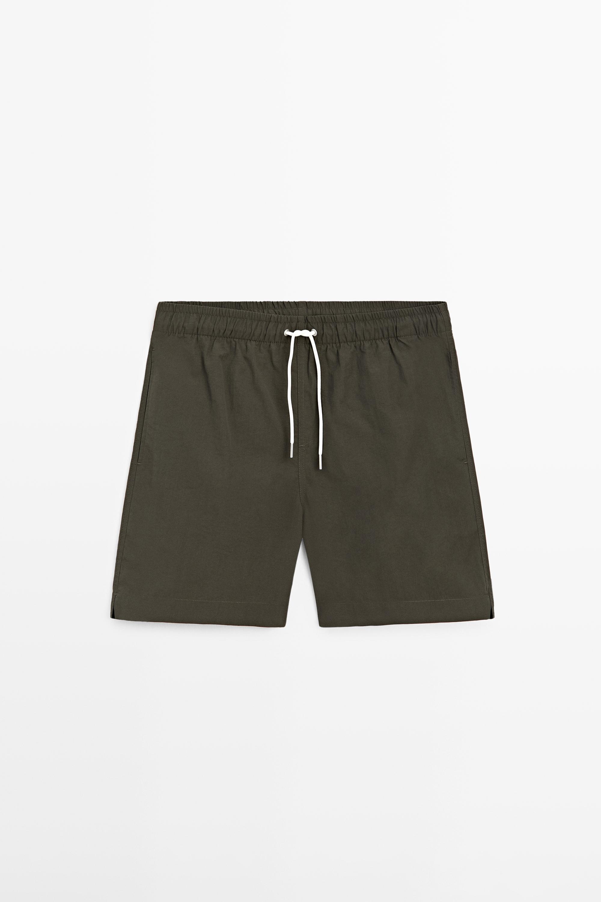 Plain swim trunks — KHAKI
