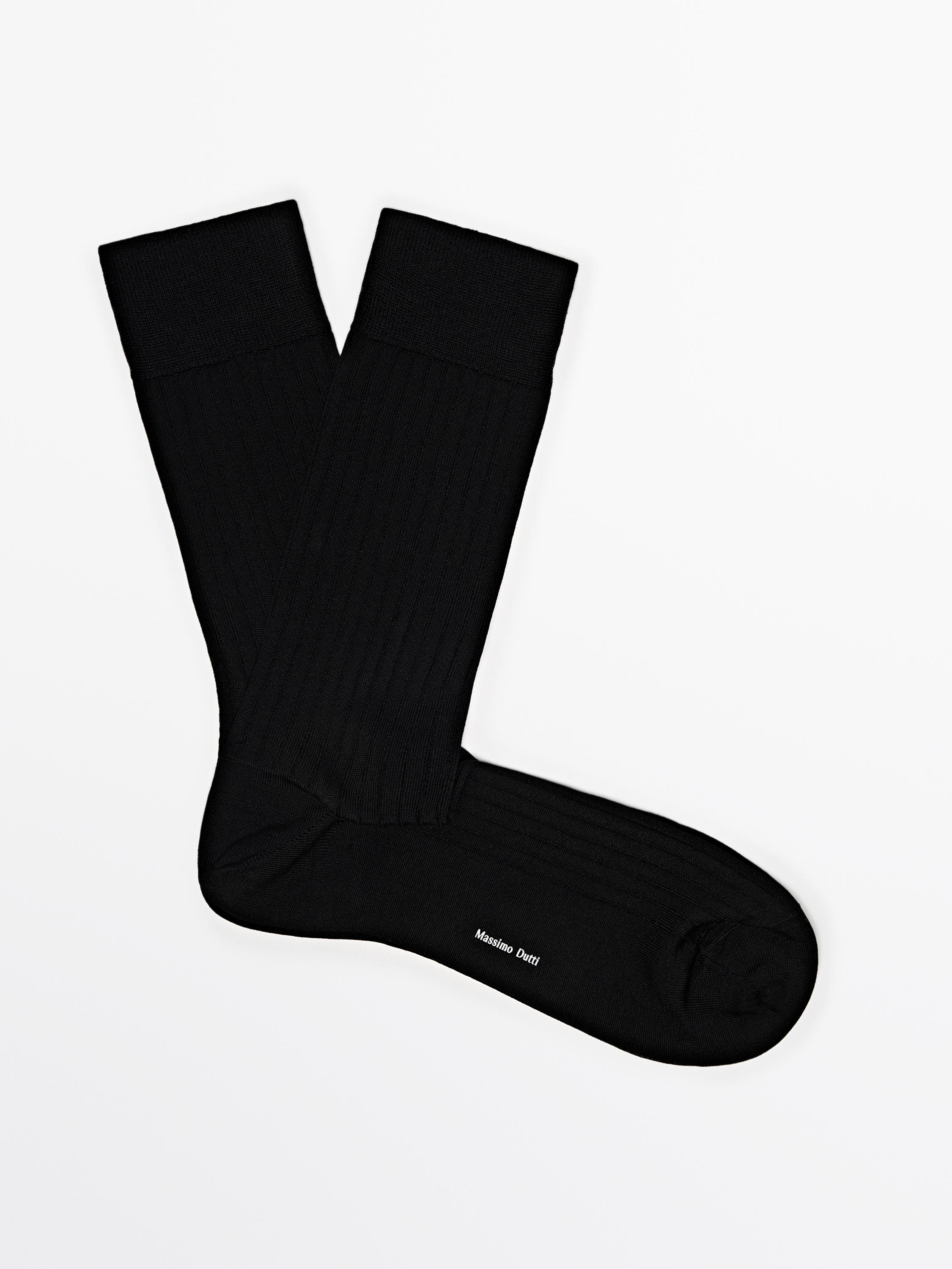 Calcetines vestir canalé