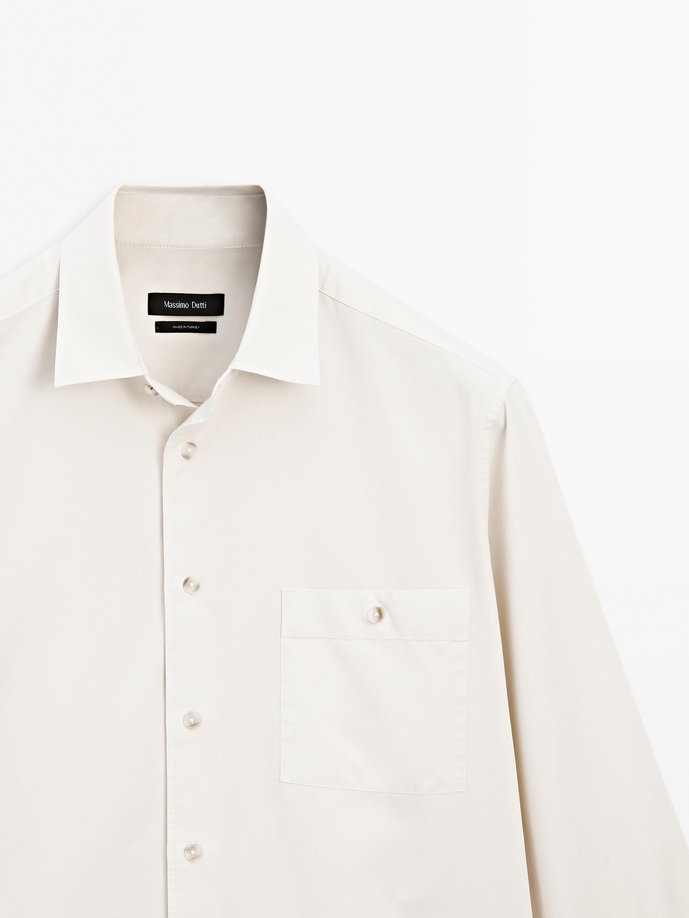 100% cotton regular fit twill shirt