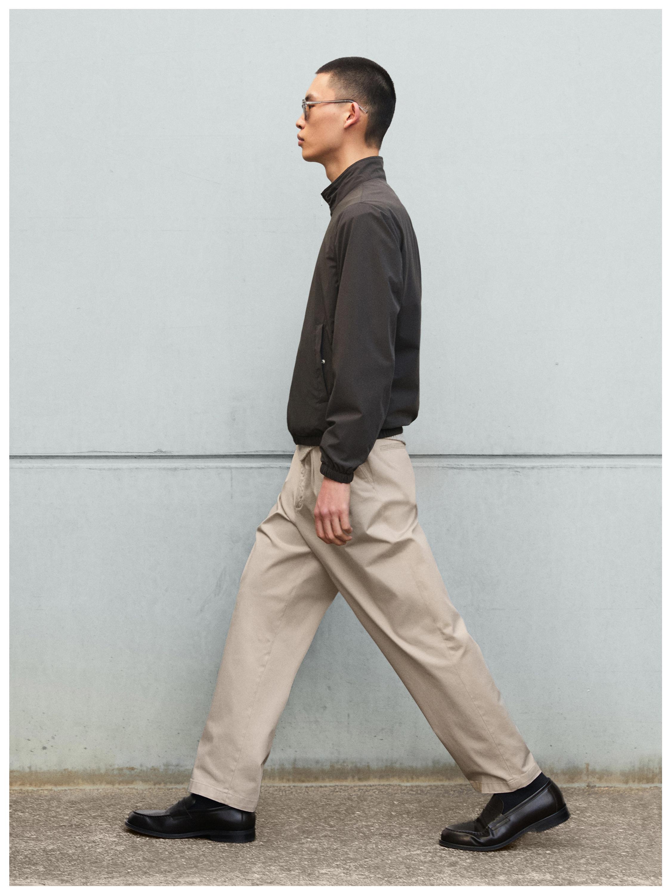 Short reversible jacket — NAVY BLUE