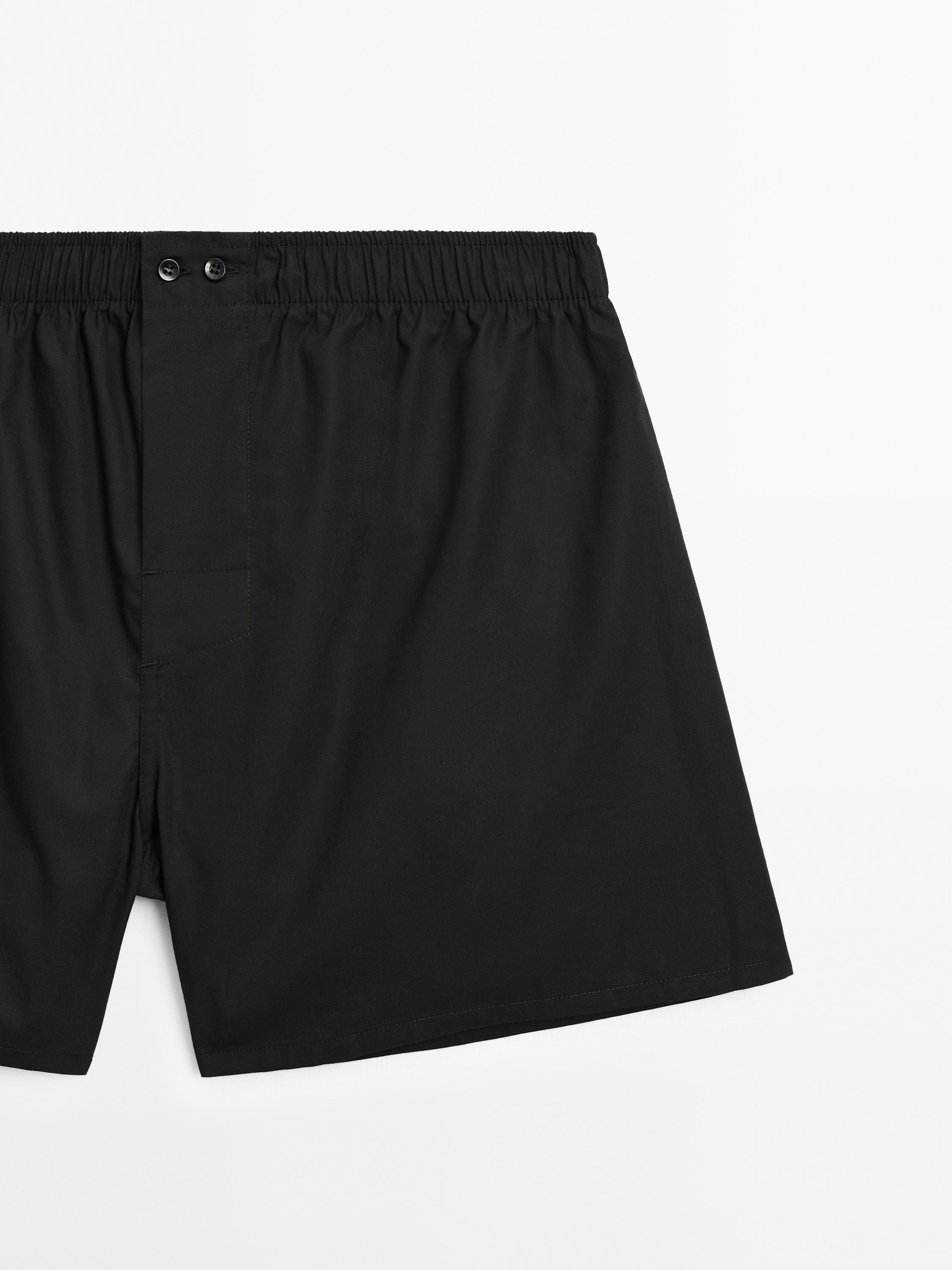 100% cotton poplin boxers