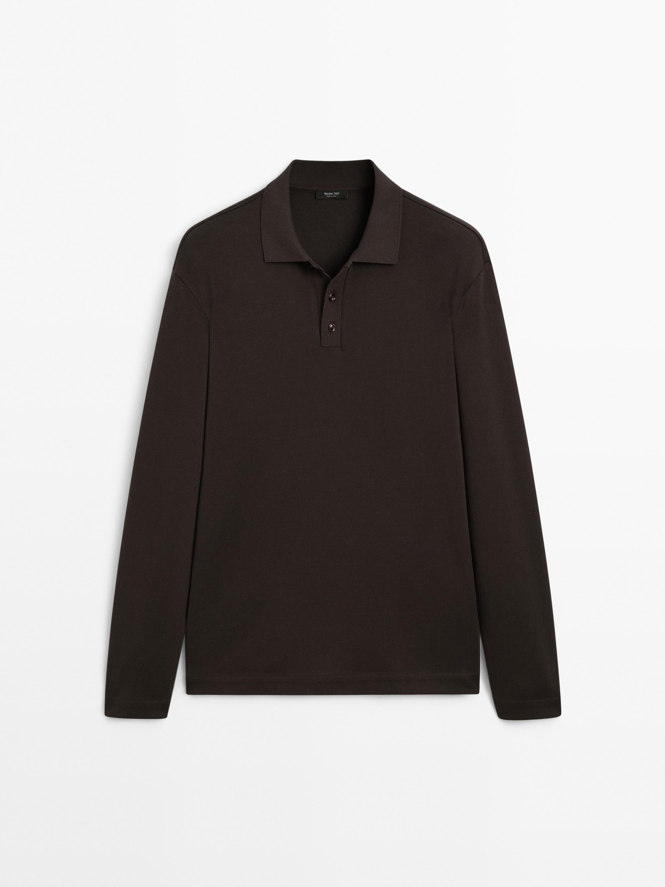 Maglia a polo a maniche lunghe