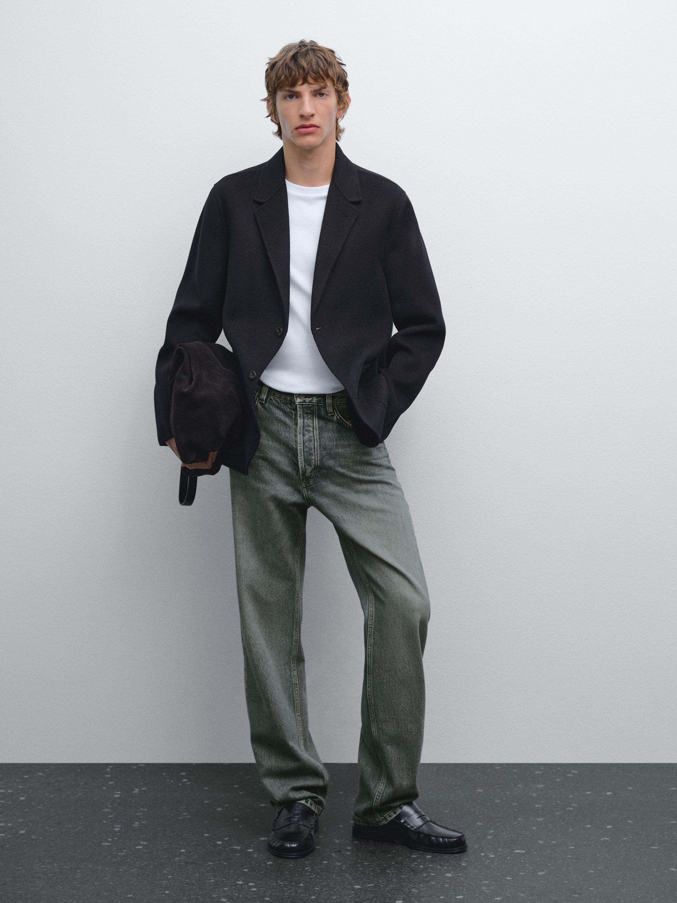 Wool blend blazer