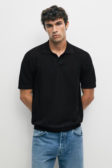 100% cotton knit polo — NAVY BLUE 3
