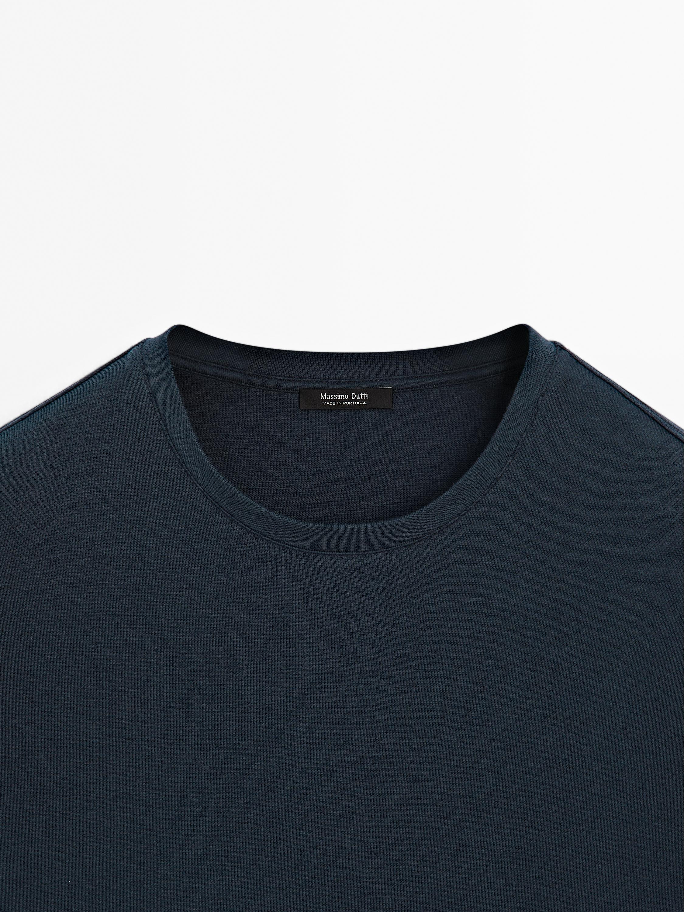 Camiseta acabado rib 100% algodón
