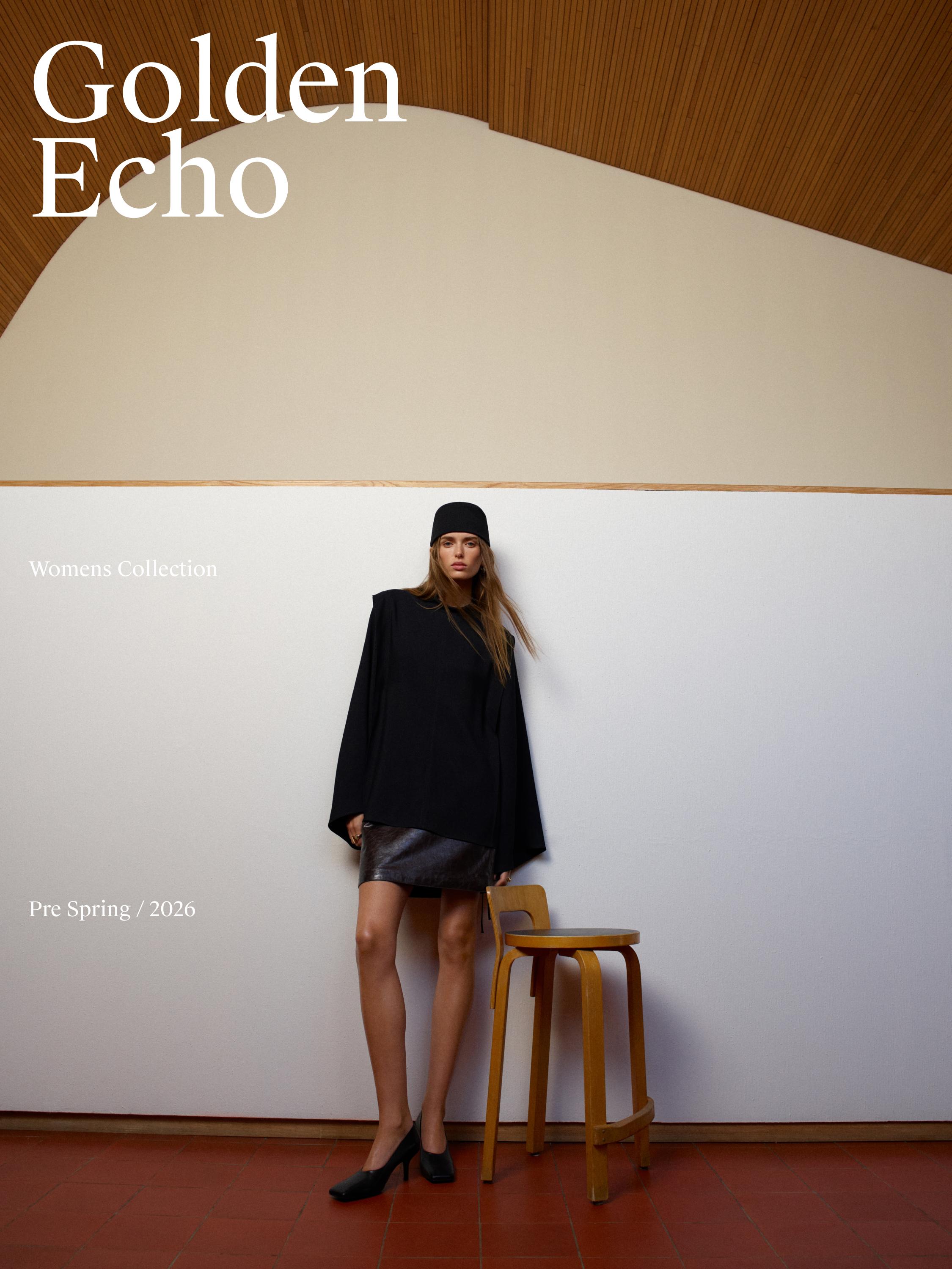 Mini nappa leather skirt