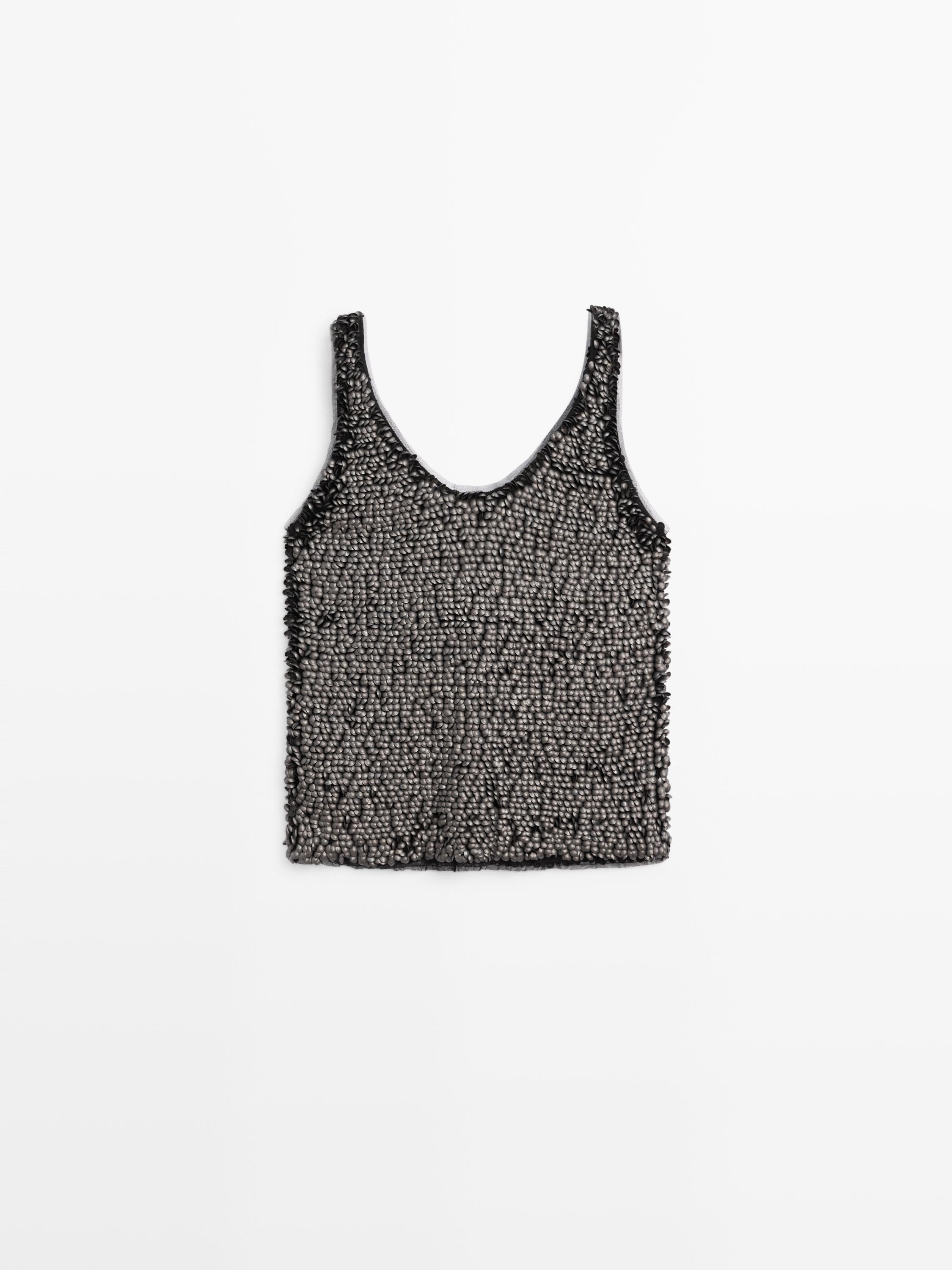 Débardeur perles fantaisie