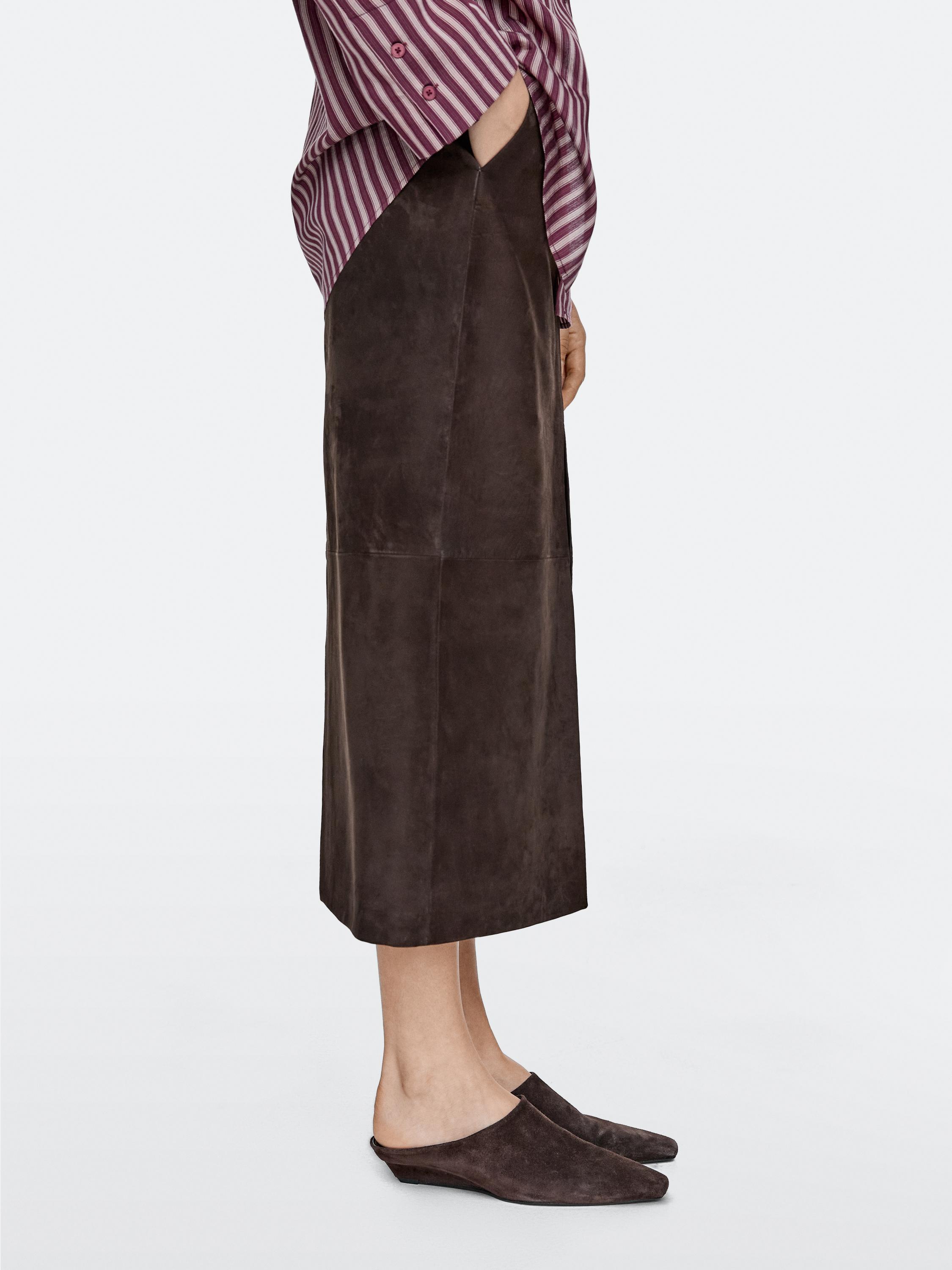 Wedge heel mules — BROWN