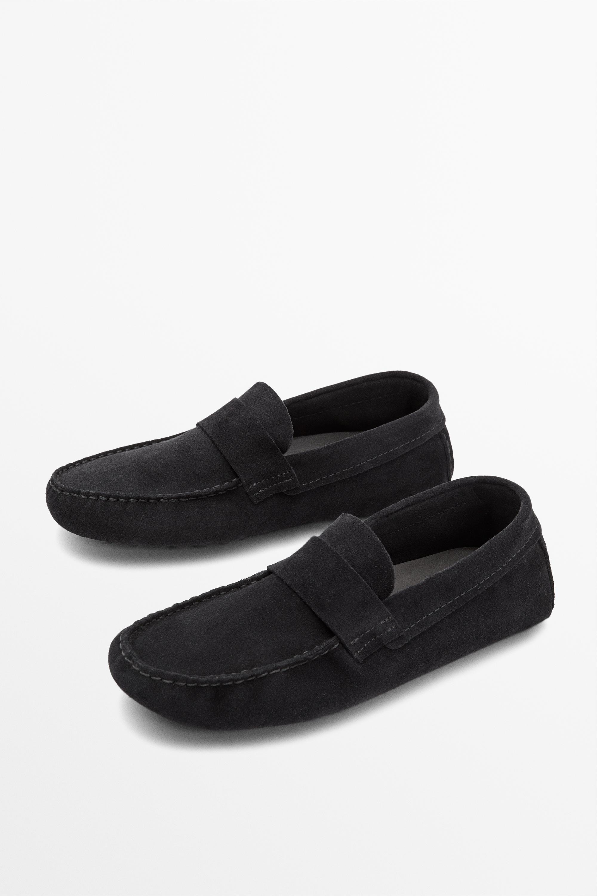 Soft leather ziowa  penny loafers — Dark blue