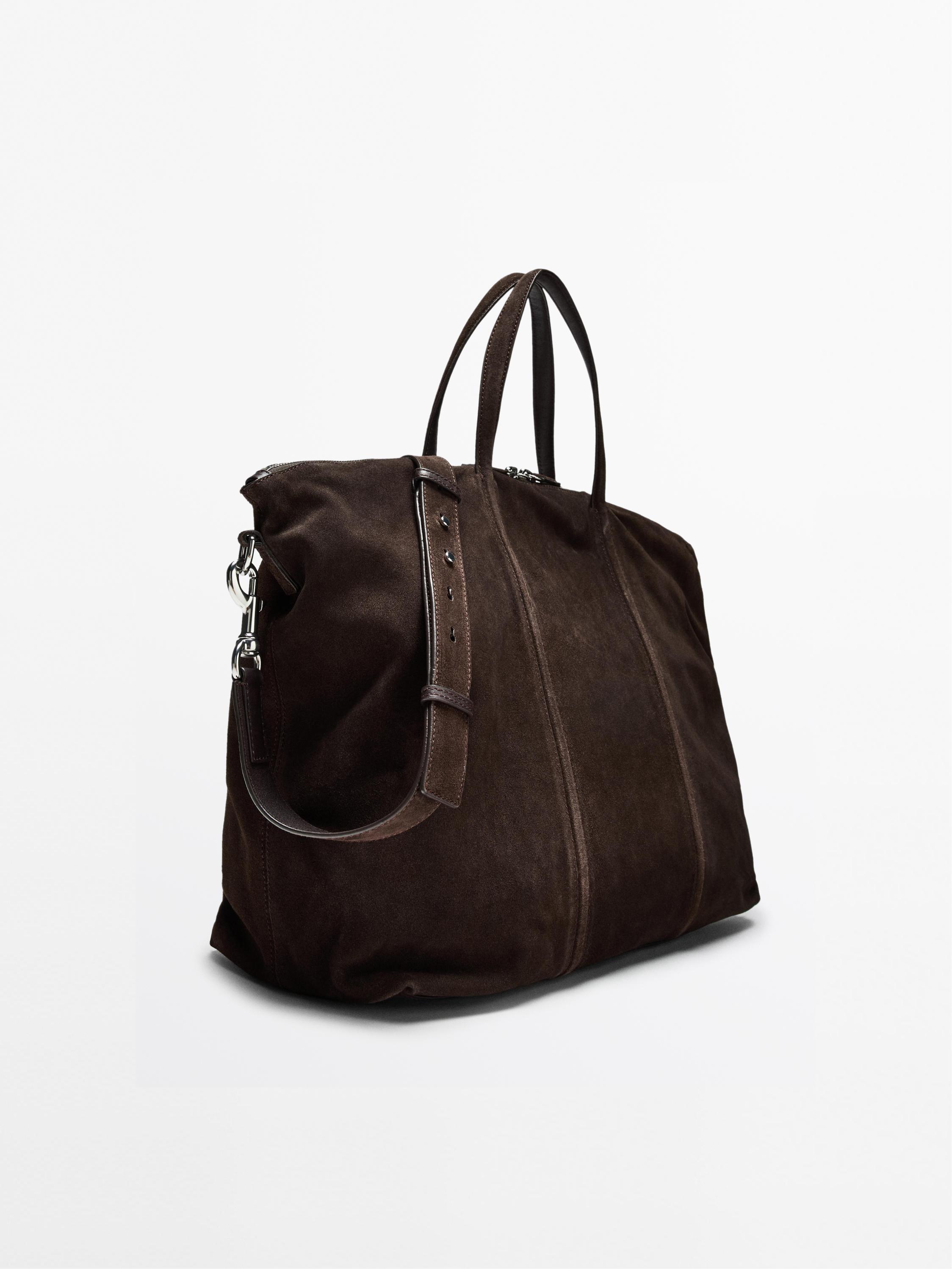 Sac de voyage en croûte de cuir