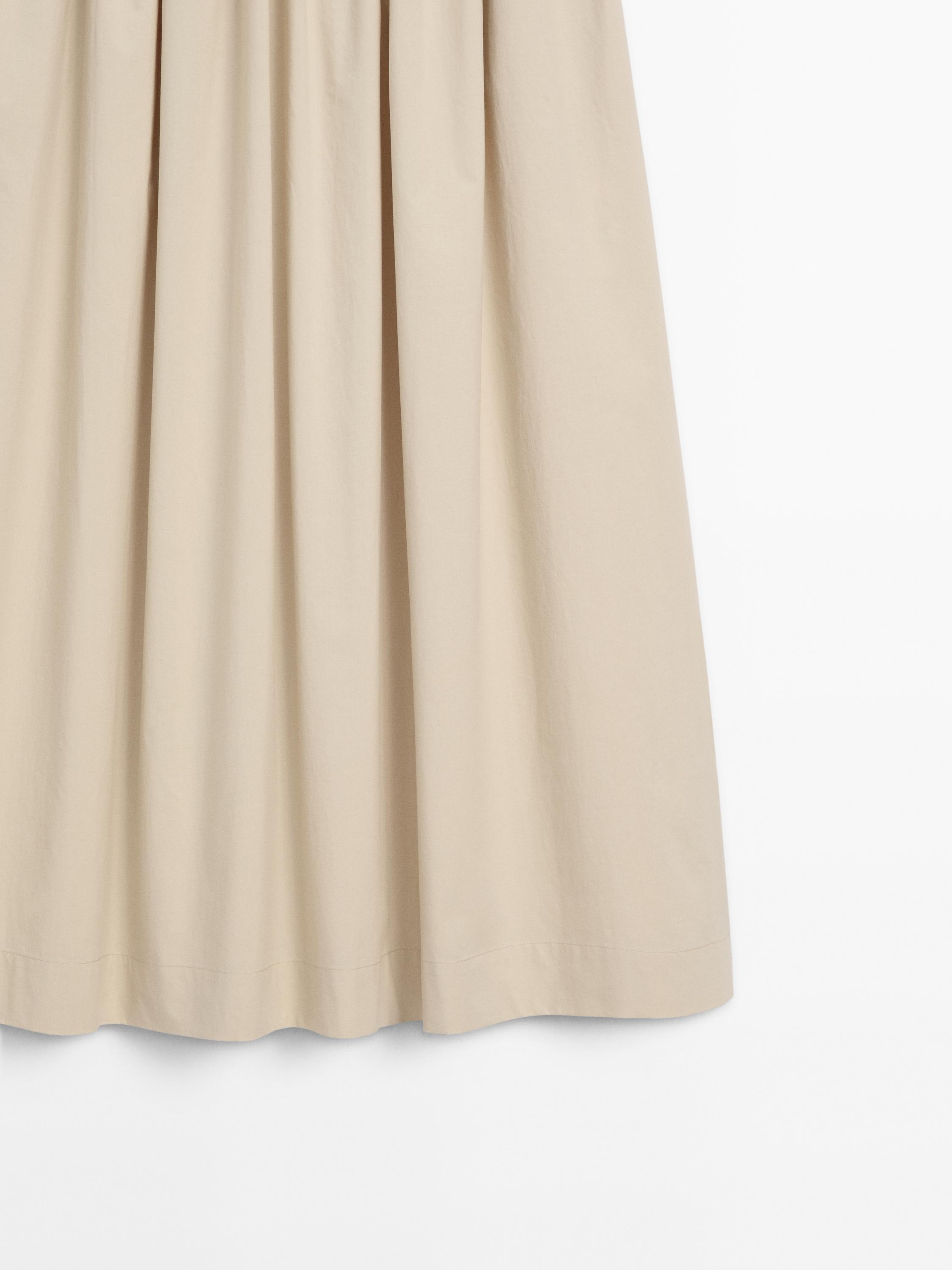 Jupe longue maxi ample en coton