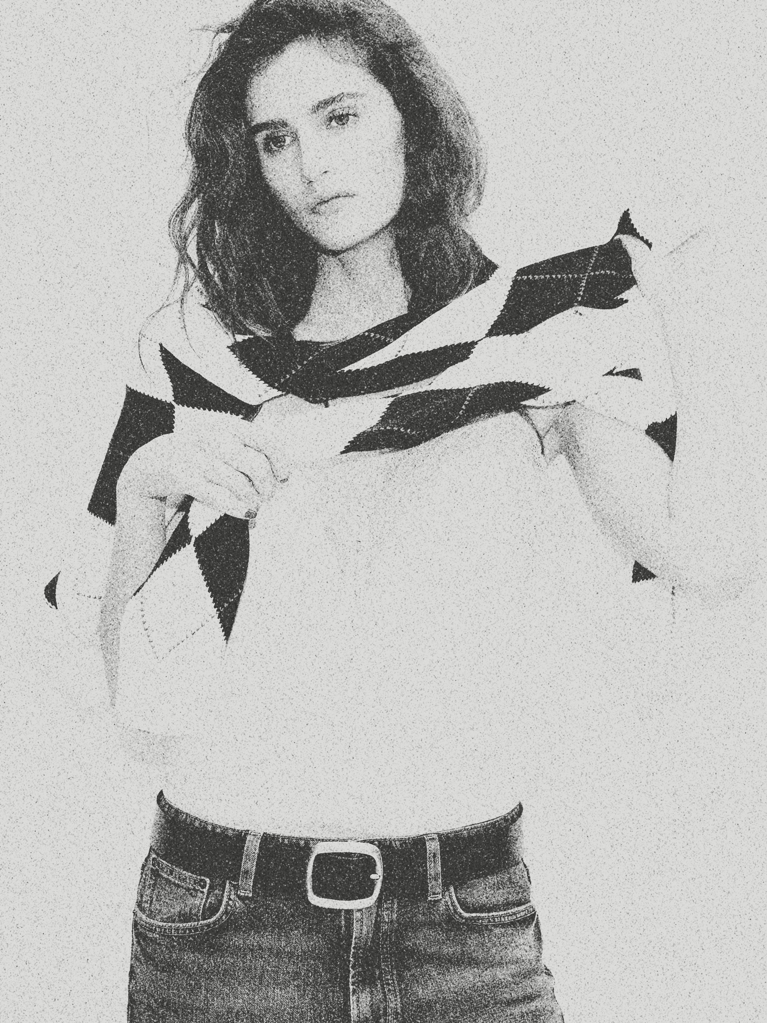 Čipkast top z gumbi