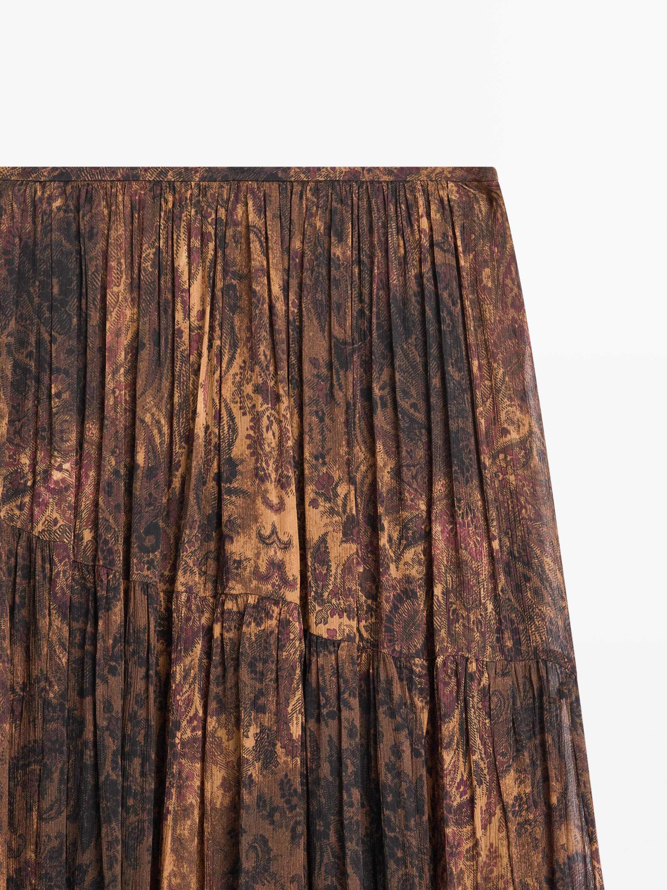 Gonna midi morbida asimmetrica