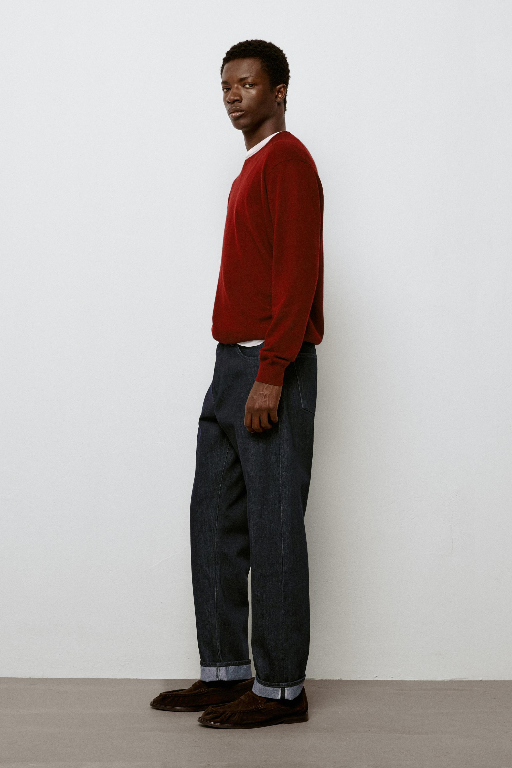 Selvedge fit jeans — NAVY BLUE