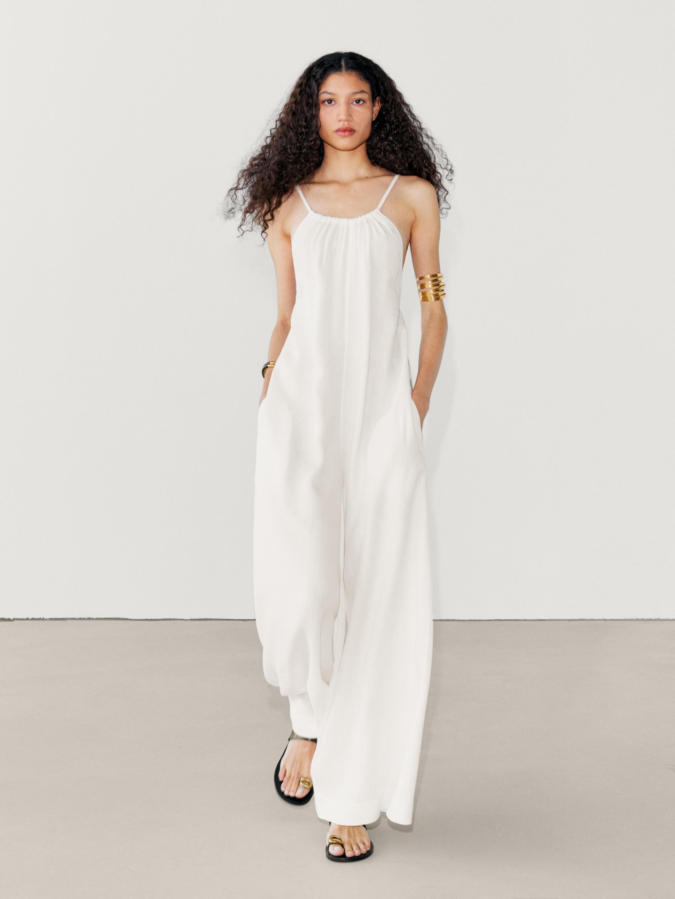 White dresses for women Massimo Dutti