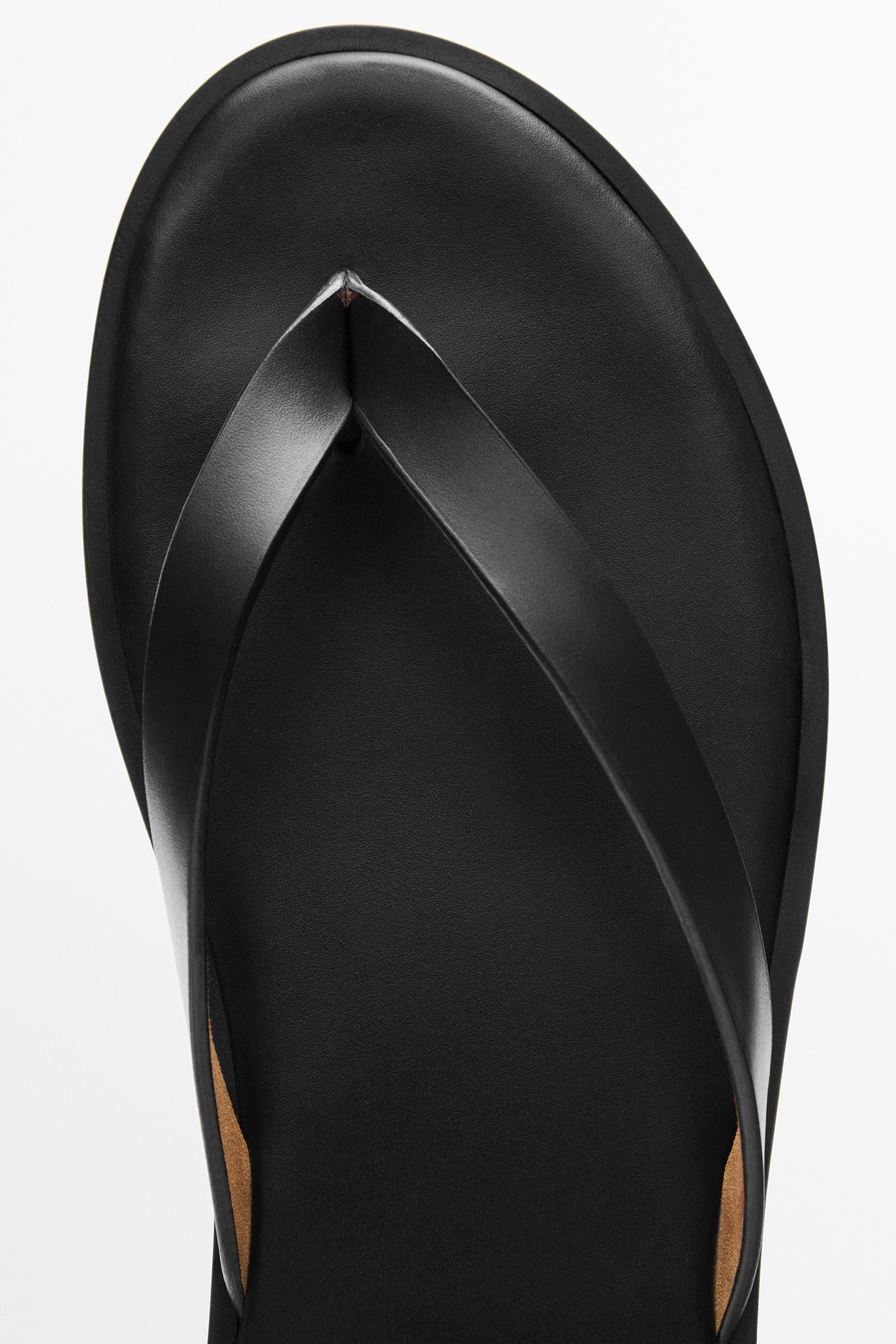 Nappa sandals with toe divider - Limited Edition — BLACK