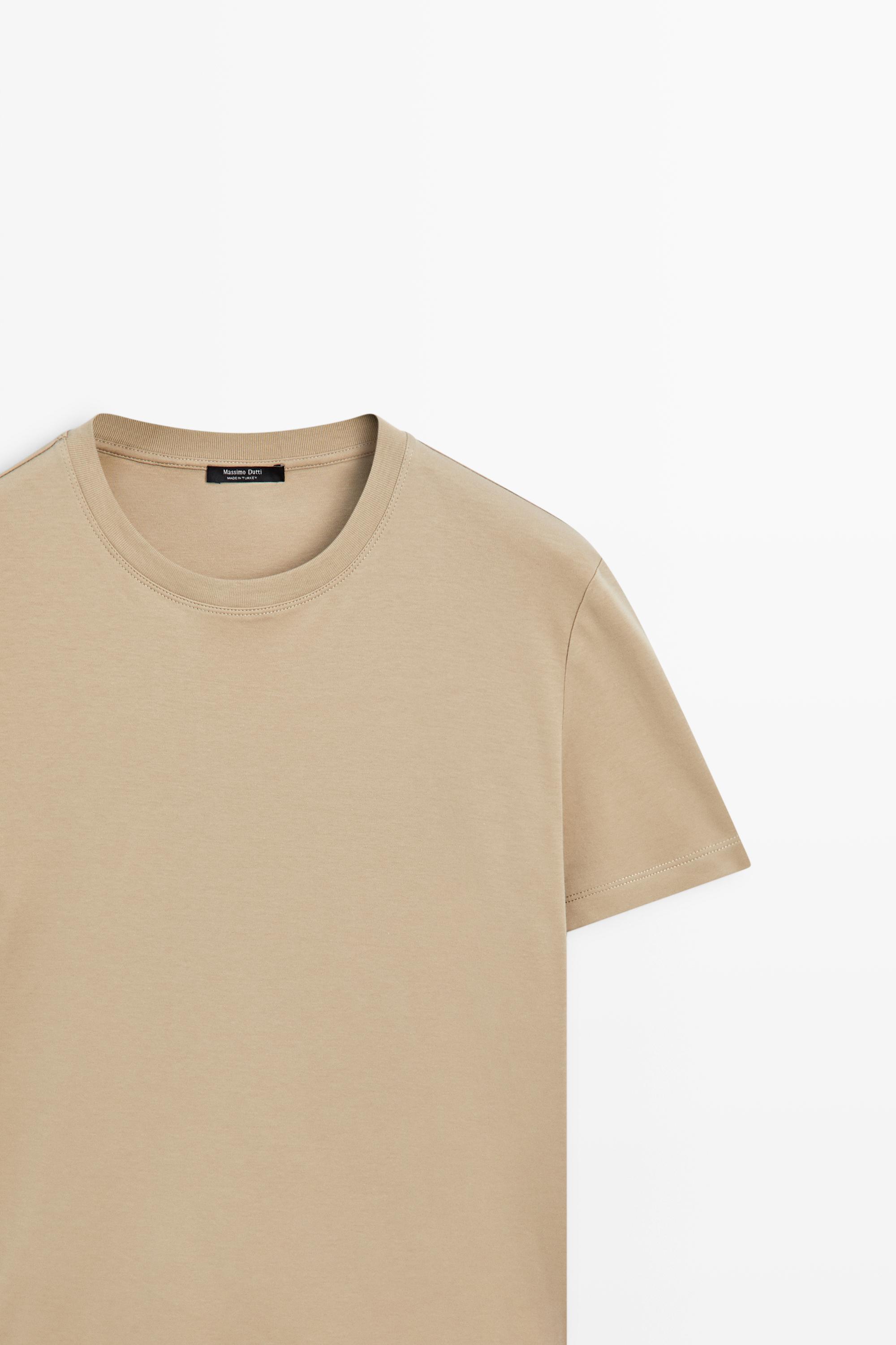 Regular fit short sleeve T-shirt. — STONE