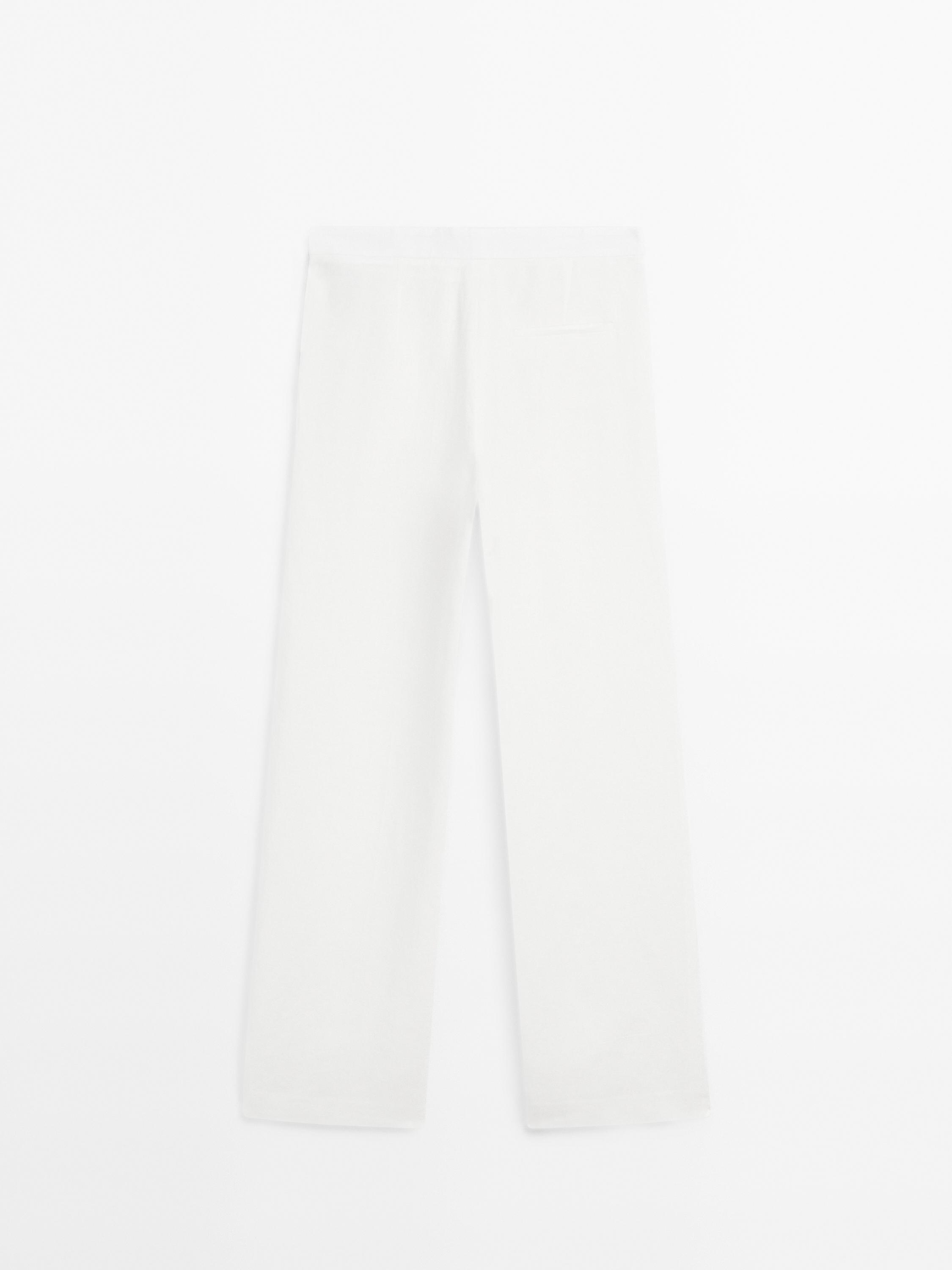 Straight-leg flowing trousers with dart detail - Limited Edition